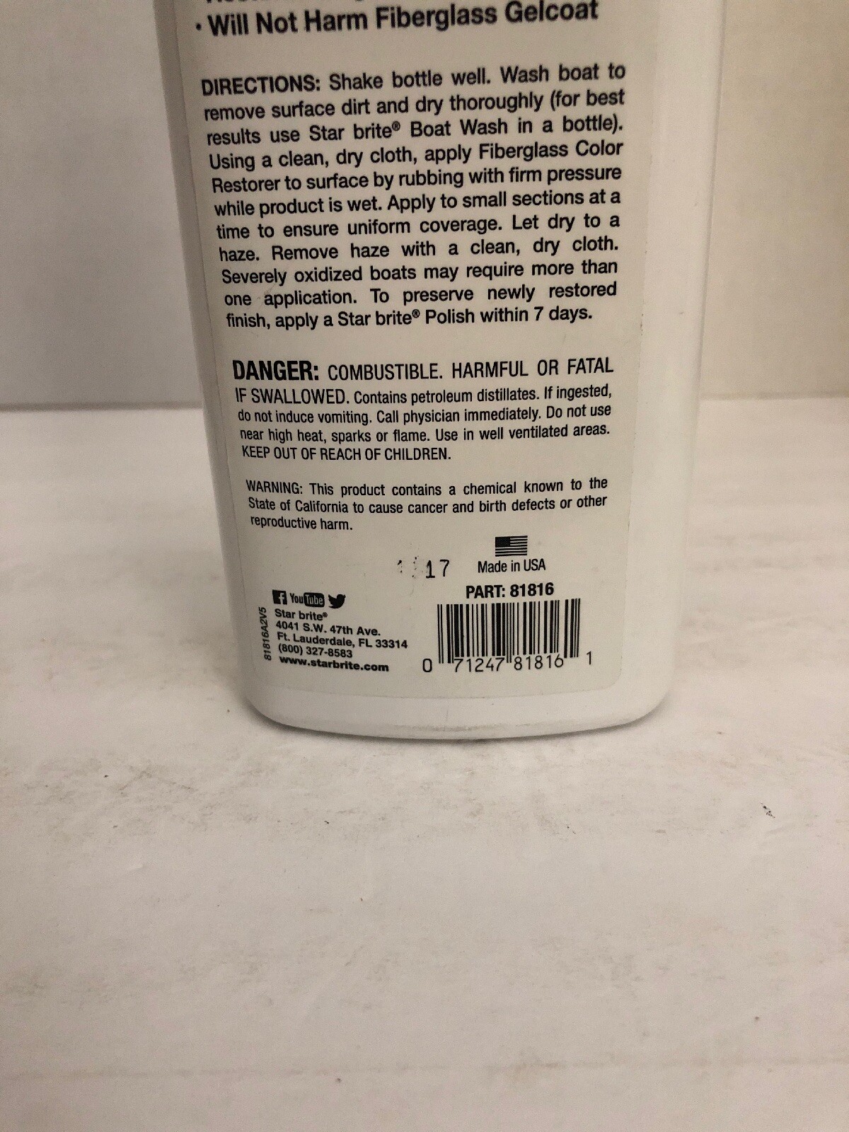 Restorer Color 16 oz By Star Brite Mfrpartno 81816-Brand New-SHIPS N 24 HOURS
