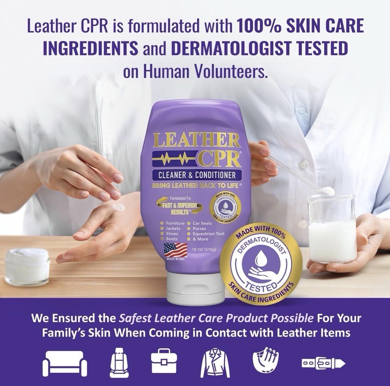 Leather CPR Cleaner & Conditioner 18Oz – Cleans, Conditions, Restores & Protects