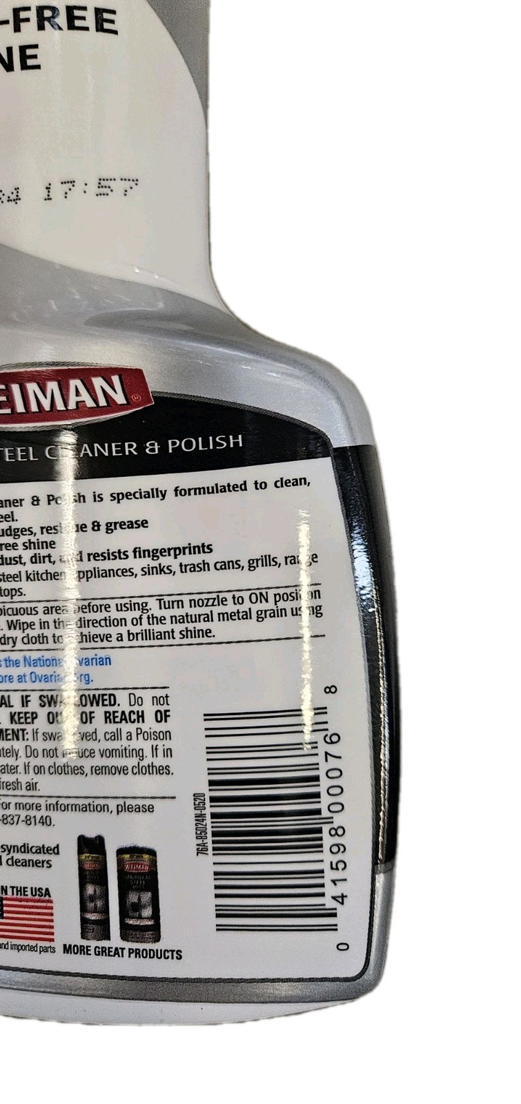 Weiman Stainless Steel Cleaner & Polish Spray – 12 oz.