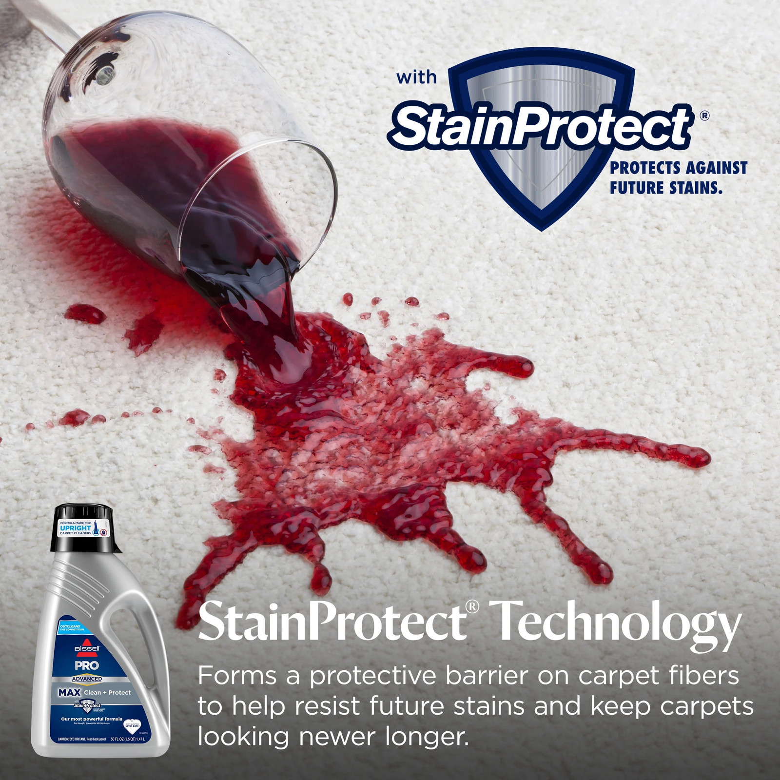 Advanced Pro Max Clean + Protect Deep Cleaning Carpet Formula, 50 Fl. Oz., 70E1