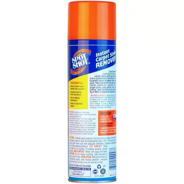 Spot Shot Instant Carpet Stain Remover Aerosol, 21 oz. Cans pack of 3