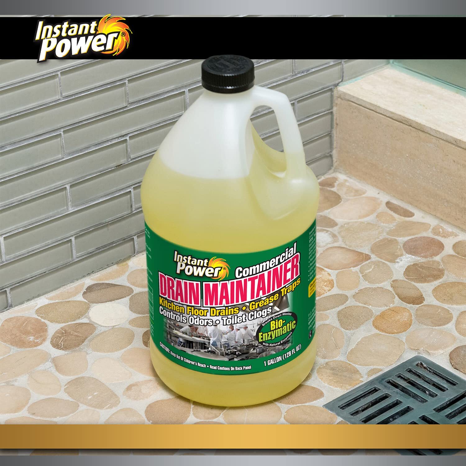 Instant Power 1 Gallon Eco Friendly Drain Cleaner Enzyme Clog Remover
