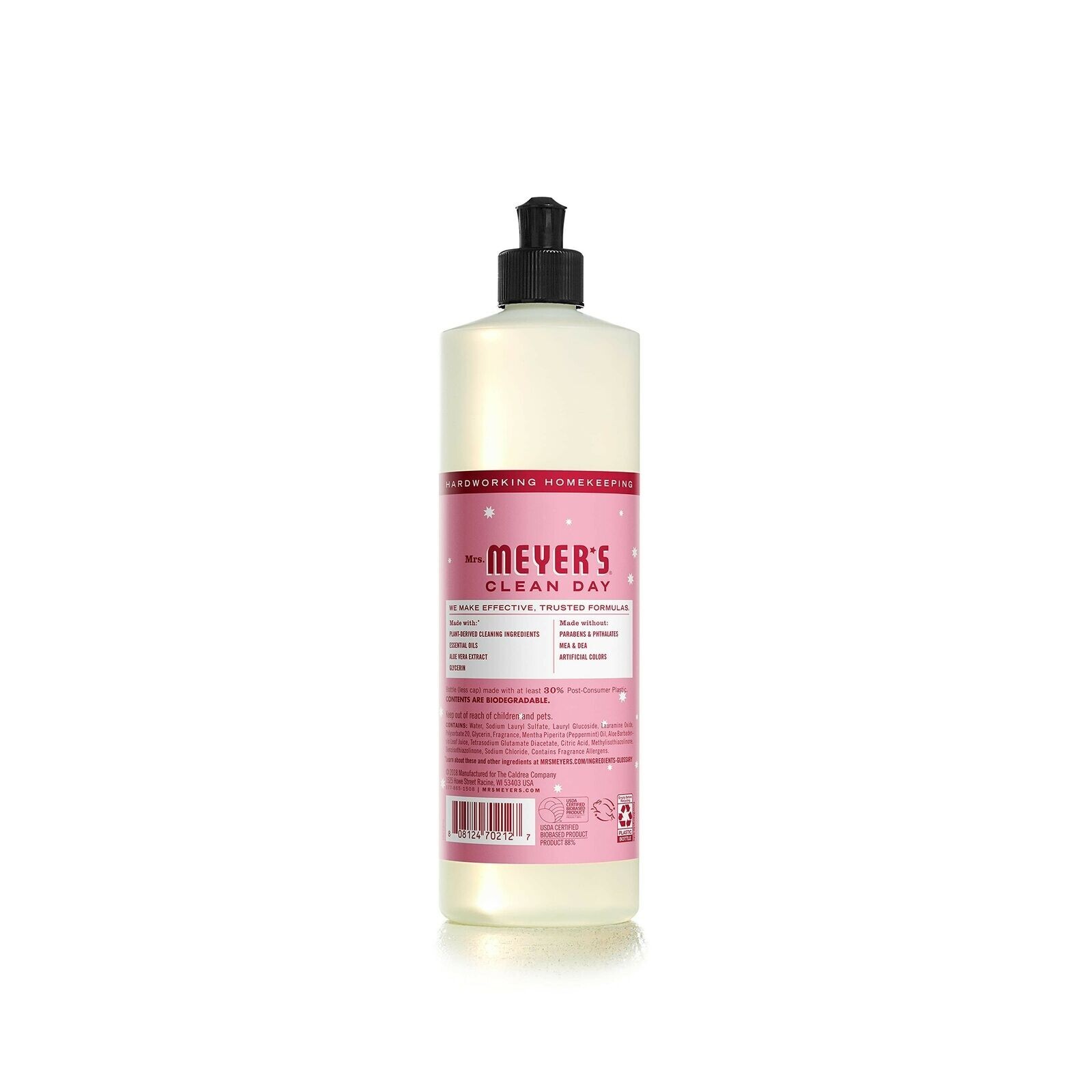 Mrs. Meyer’s Dishwashing Liquid Dish Soap Cruelty Free Formula Peppermint Scent