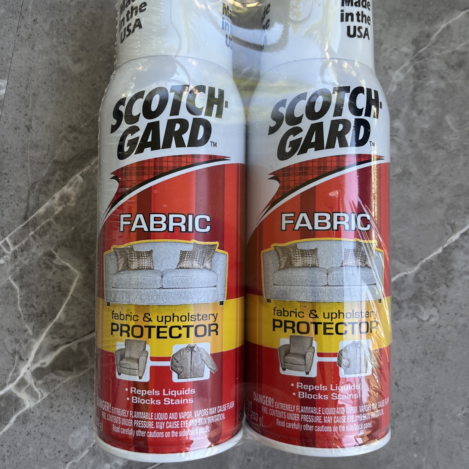 Scotchgard original Discontinued Fabric Upholstery Protector 2 Cans 10 oz ea NEW