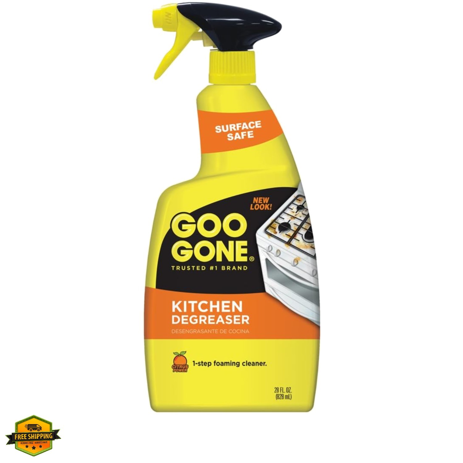 Kitchen Degreaser – Removes Kitchen Grease, Grime and Baked-on Food – 28 Fl. Oz.