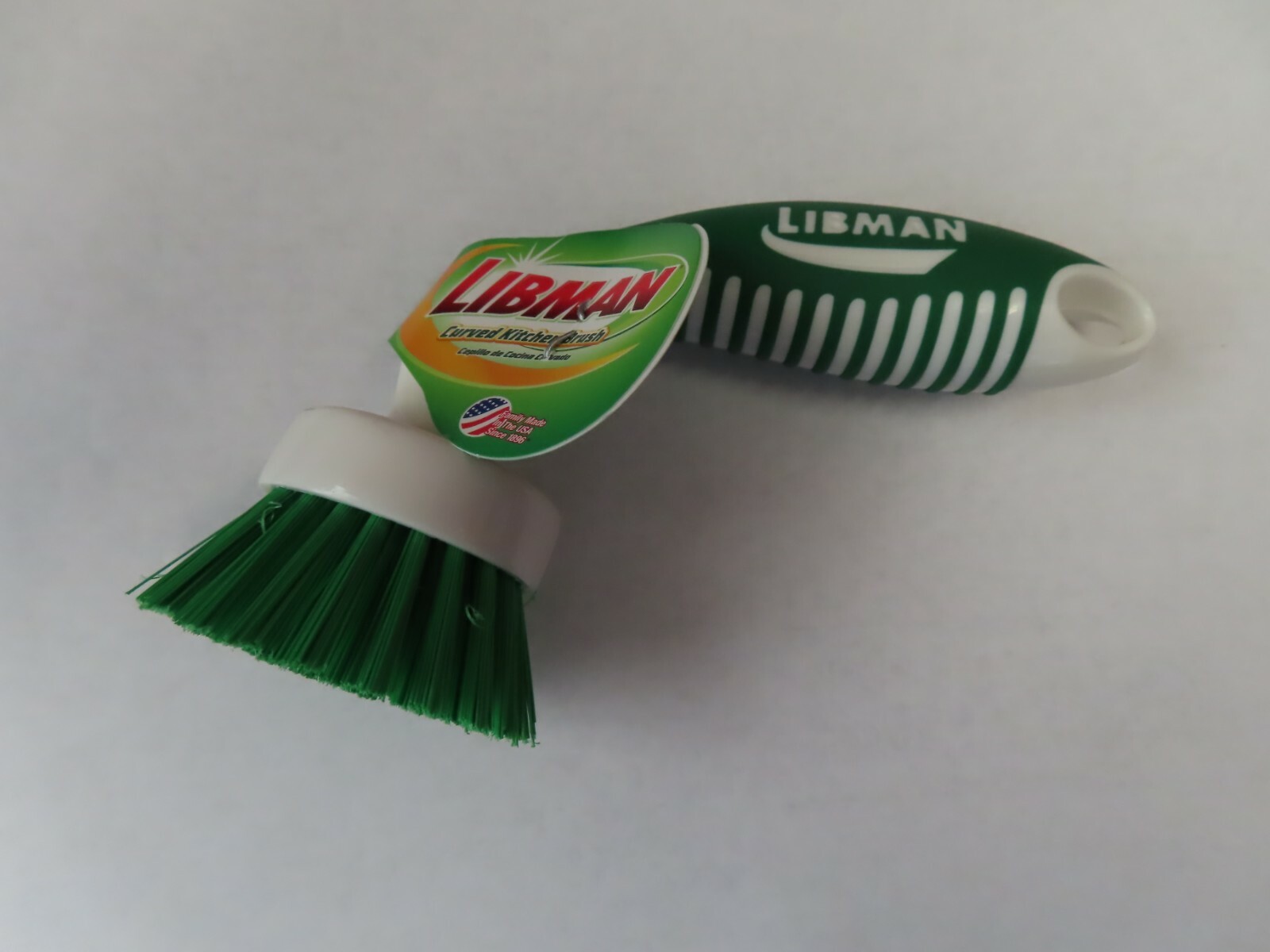 Libman 2″ diameter head Plastic Kitchen Brush Model # 45 Stiff bristles NEW