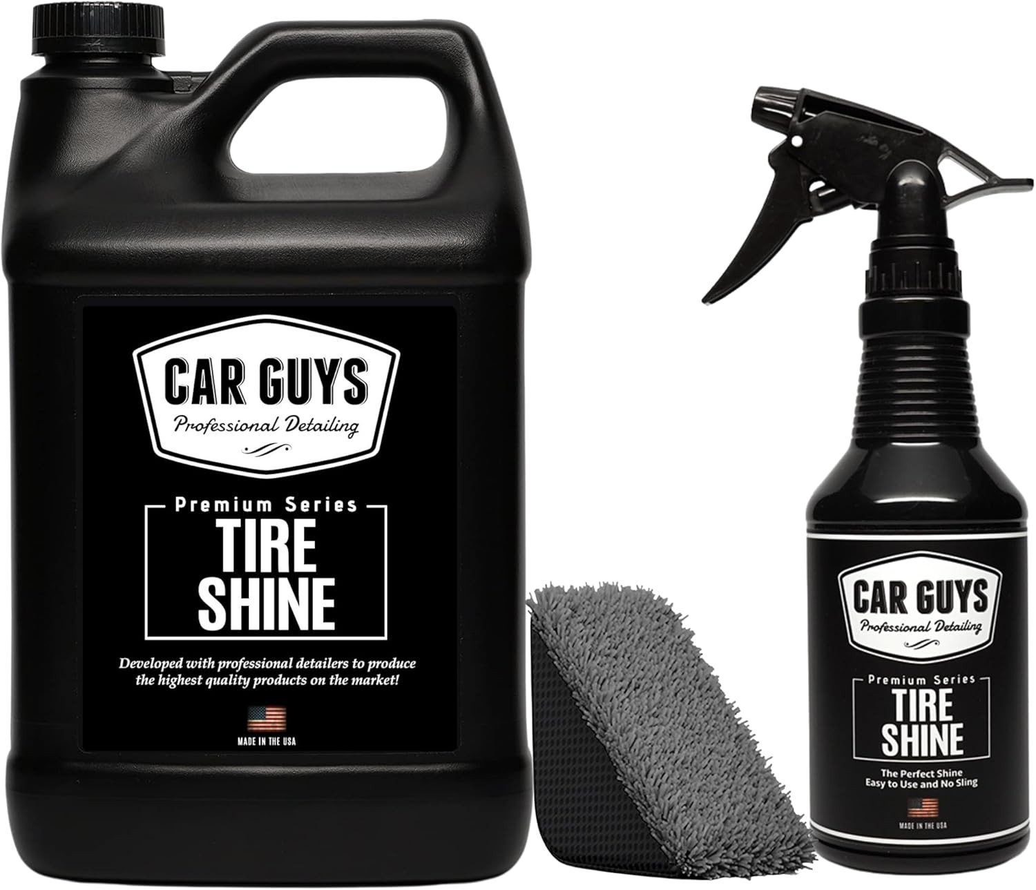Tire Shine Spray Bundle – Buy 1 Gallon Tire Shine Spray and Get Half off 18Oz Ti