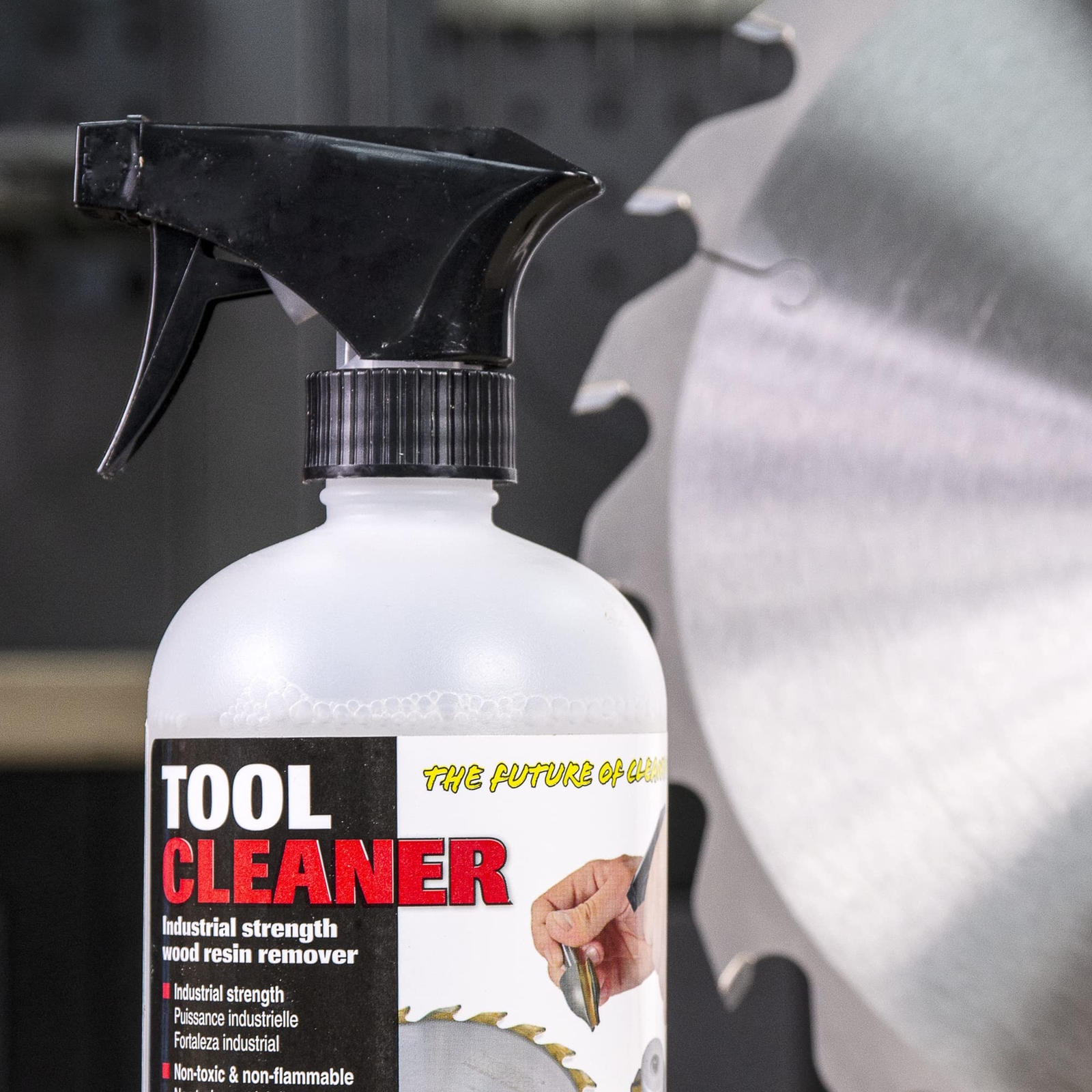 Tool & Bit Cleaner Industrial Strength Wood & Resin Remover 18 Fl Oz Clean/500