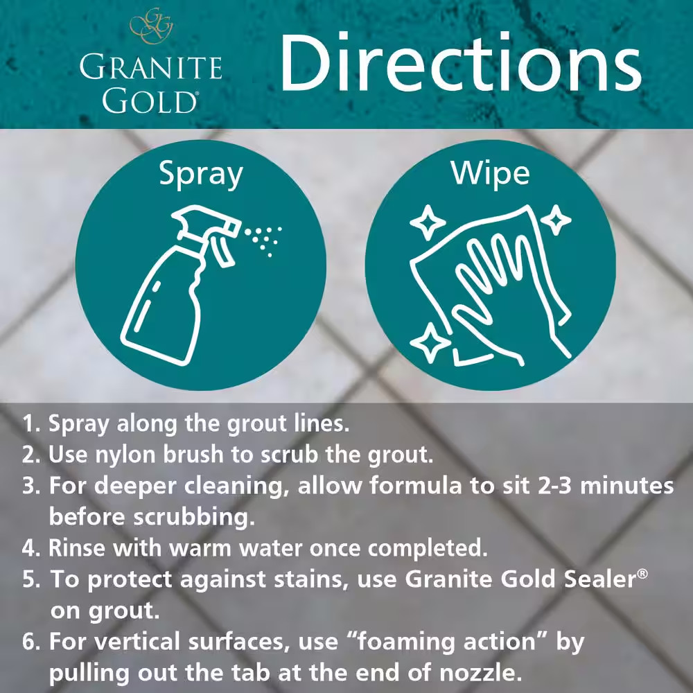 24 Oz. Grout Cleaner with Brush