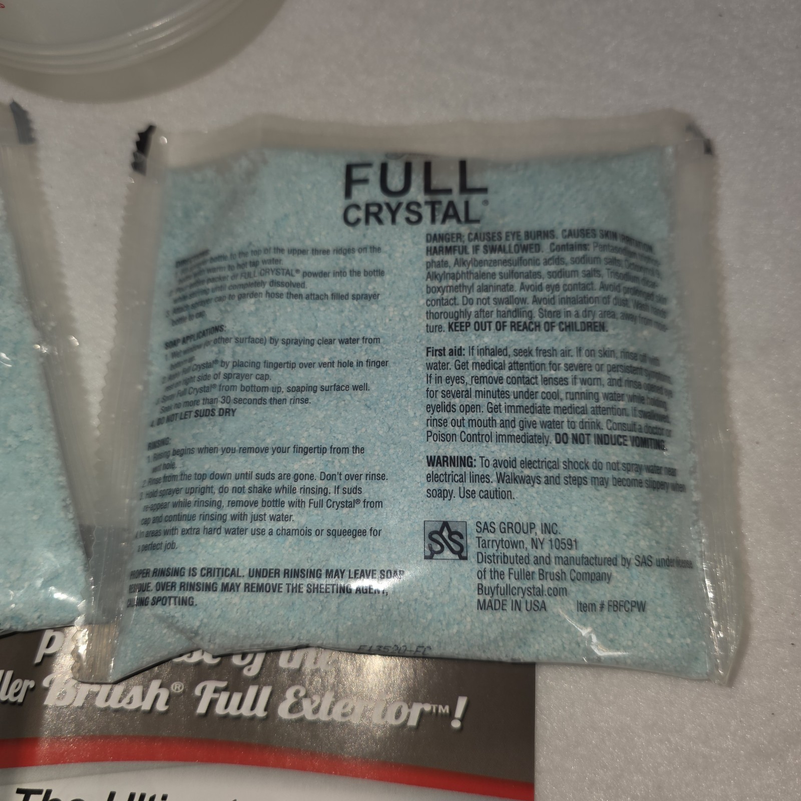 Fuller Brush Company Full Crystal Window And Glass Cleaner Refill 2 Pouches