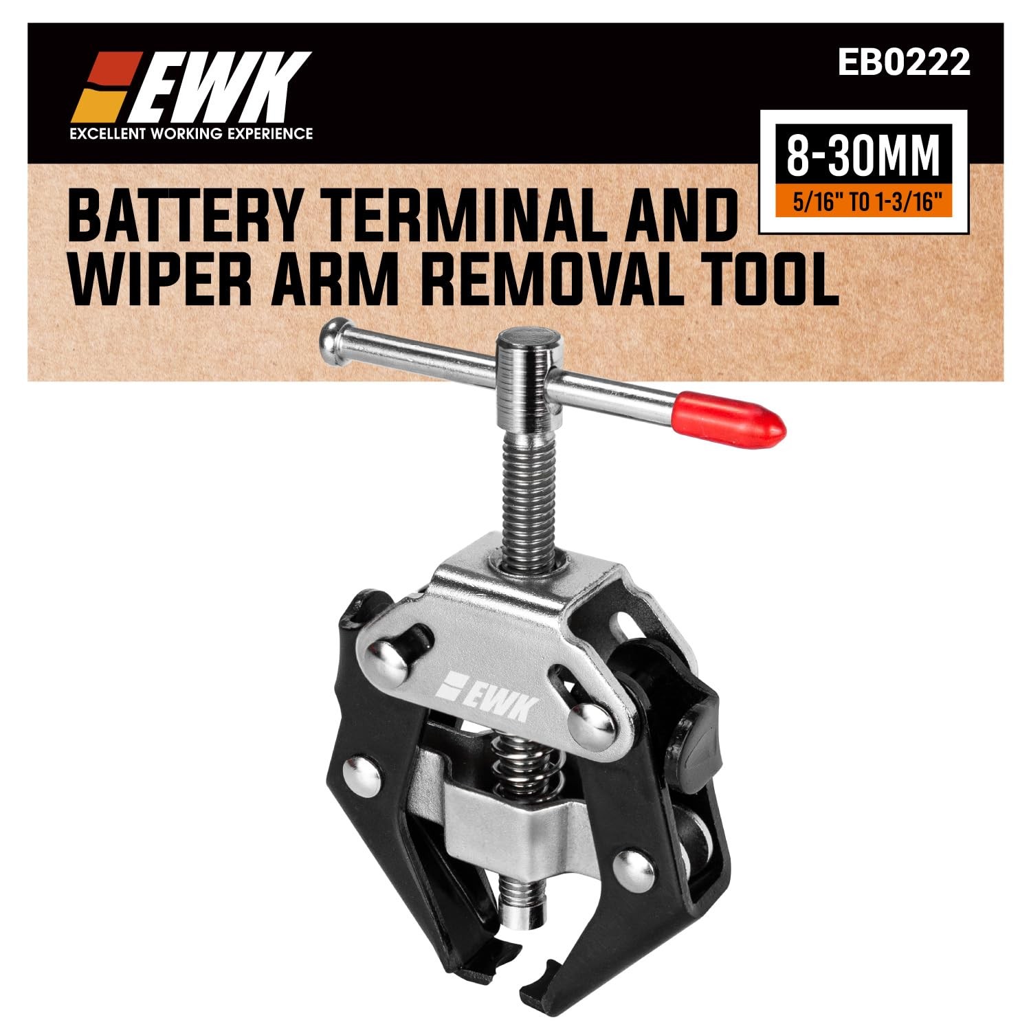 EWK 8-30mm (5/16″ to 1 3/16″) Battery Terminal and Wiper Arm Removal Tool,…