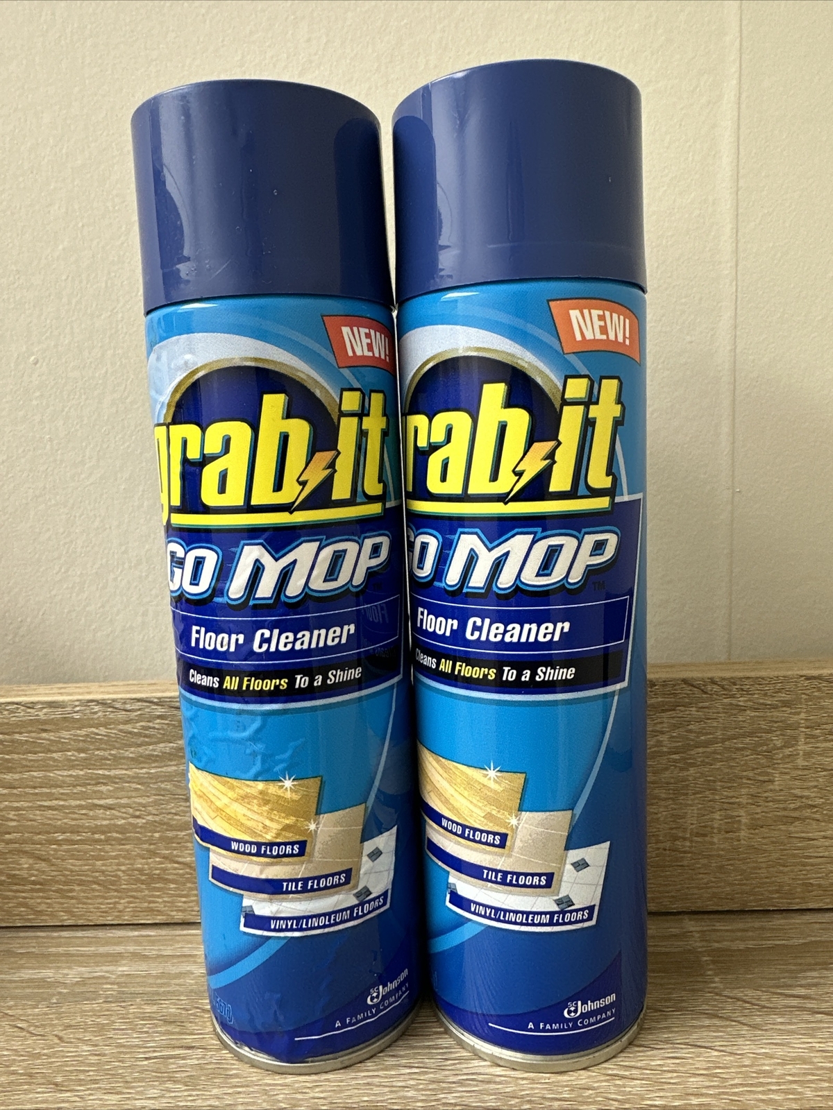 Pledge Grab-it Go Mop System Floor Cleaner – Refill Can – Discontinued – 2 Cans