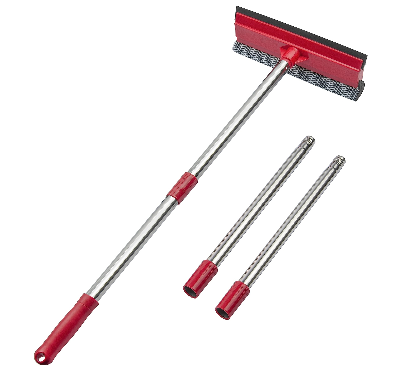 Window Squeegee 2in1 Window Cleaner With 55″ Extension Poles Window Washing Kit