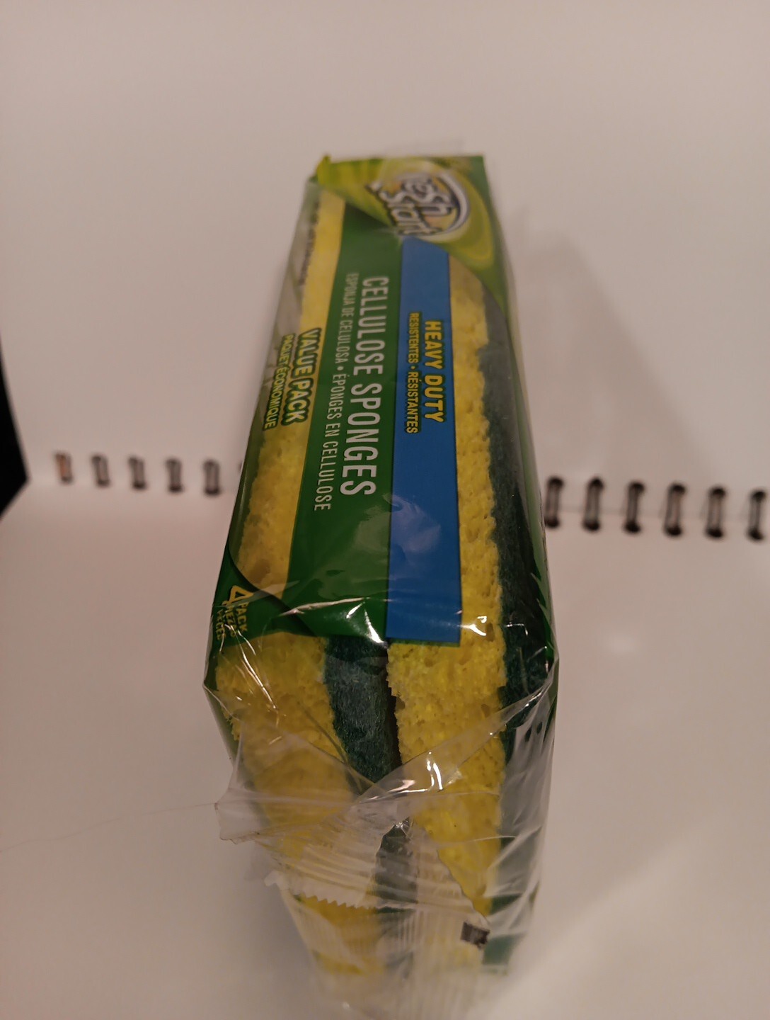 Sponges, Heavy duty cellulose sponges value 4 Pack, Great for all Tough Cleaning