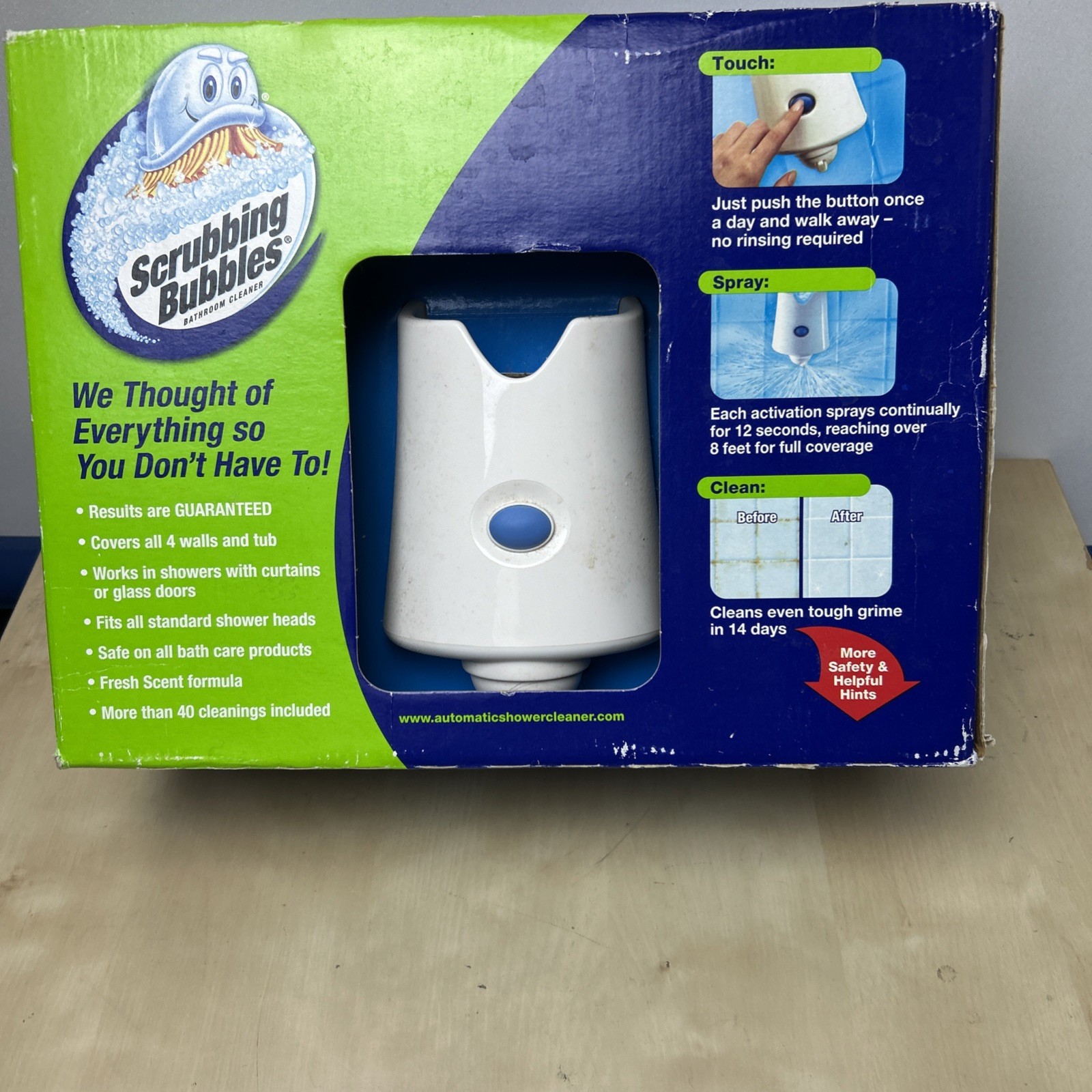 Scrubbing Bubbles Automatic Shower Cleaner with 2 Refills Brand New Sealed(Read)