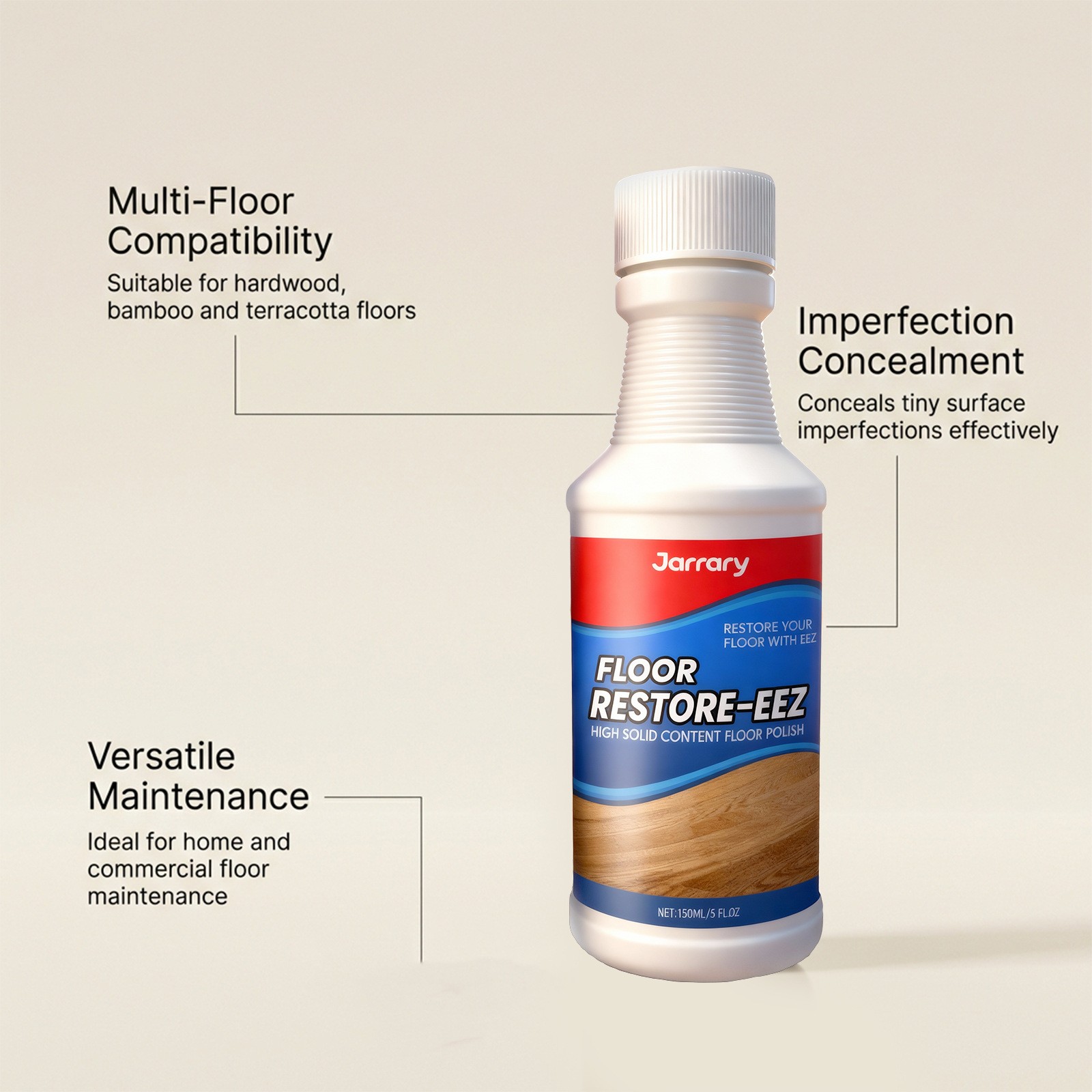 Clean-Eez Ultimate Floor Restorer & Polish – Revitalize And Shine Wood 150ml