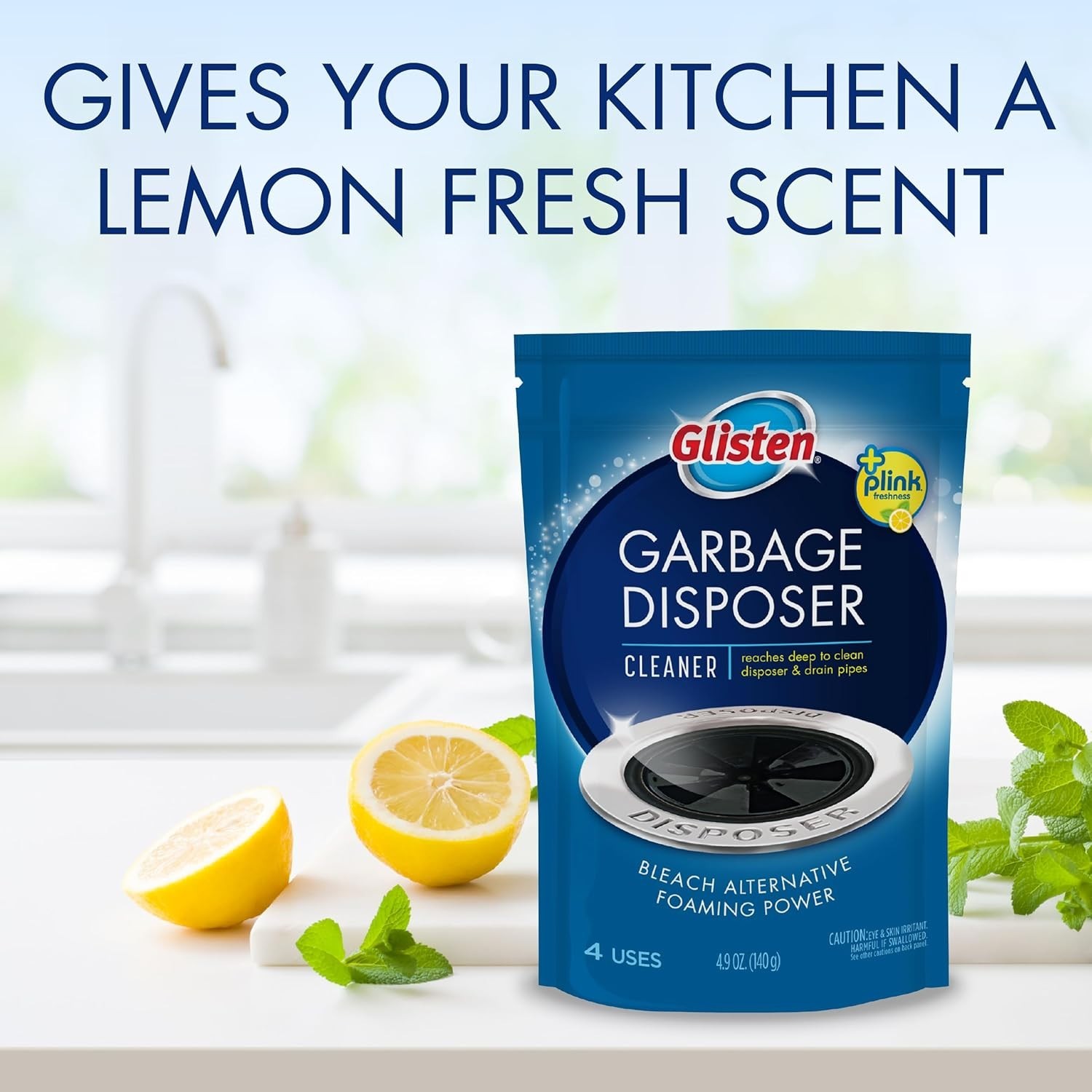 -2/PACK Garbage Disposer Foaming Cleaner, Lemon Scent, 2-Pack 8 Uses, 2 Pack,…