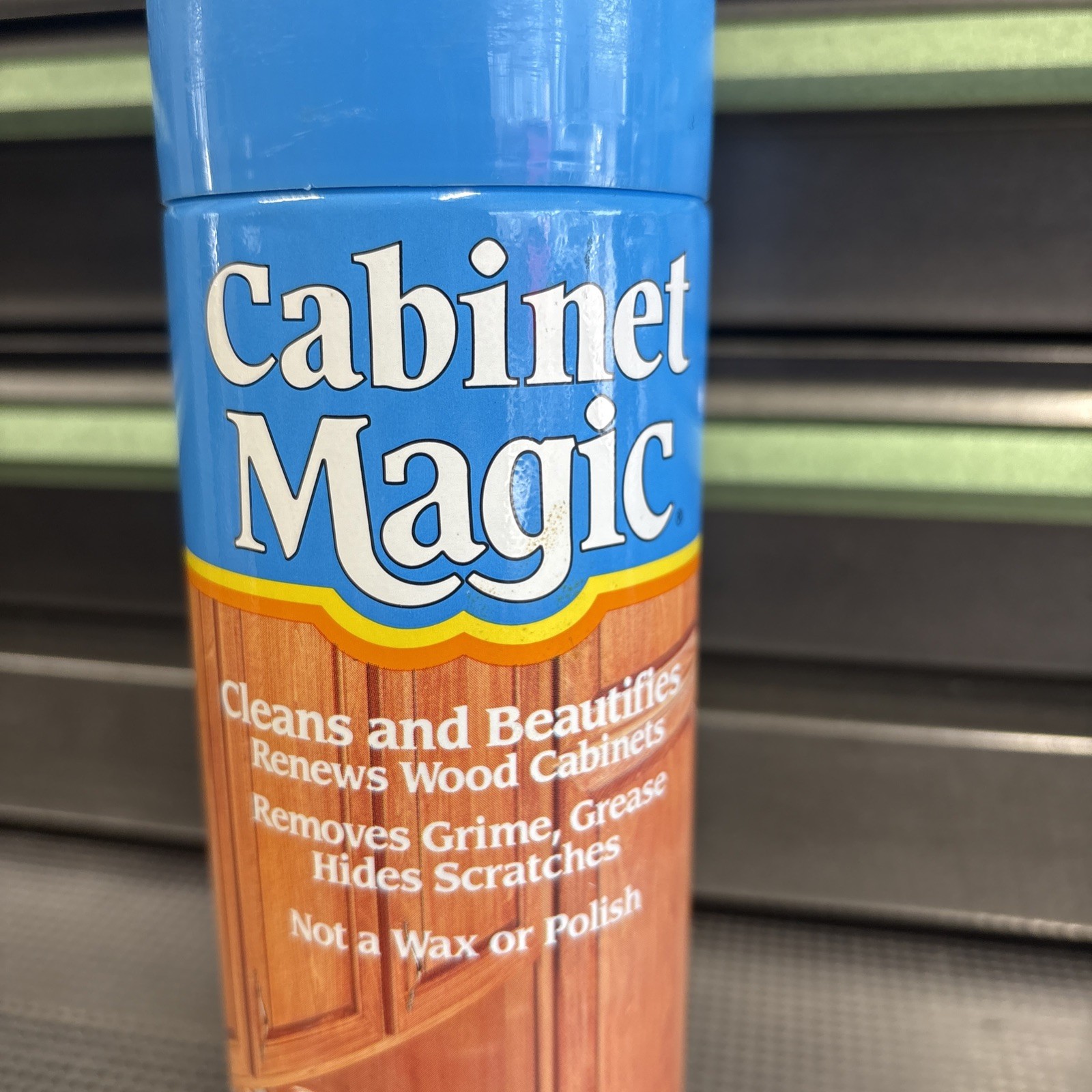 Vtg NEW! Cabinet Magic Wood Cleaner 13oz Aerosol. Made In USA.
