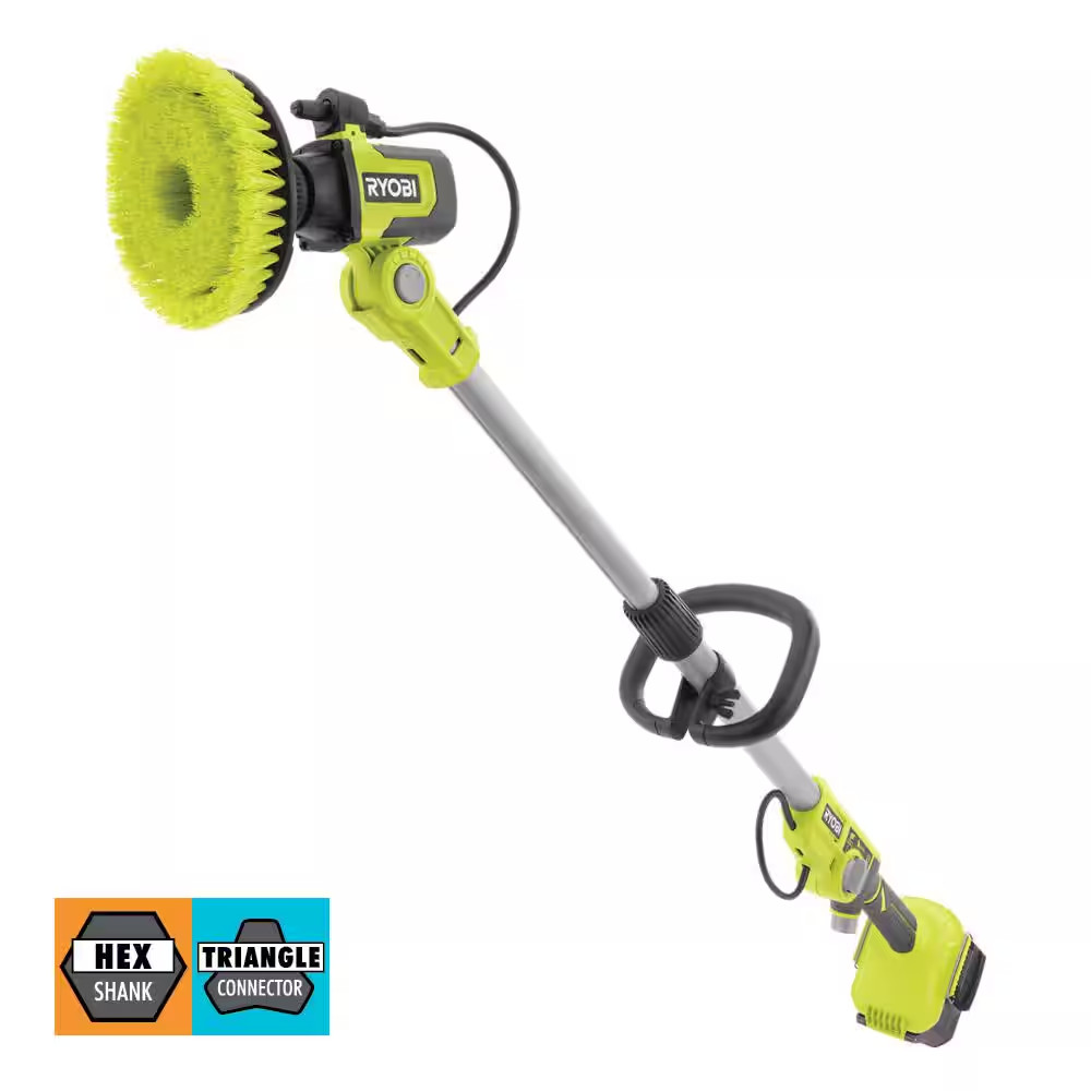 Scrubber 18V Cordless Soap Dispensing Effortless Cleaning Ryobi (Tool Only)