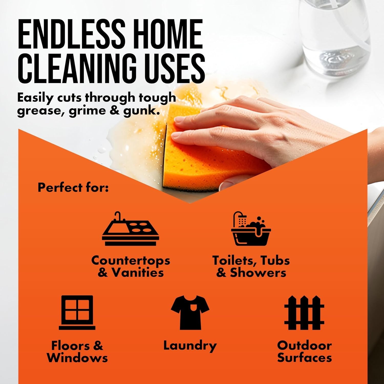 All-Purpose 30% Cleaning Vinegar – Citrus Scent, 32 Fl Oz Makes 16 Gallons