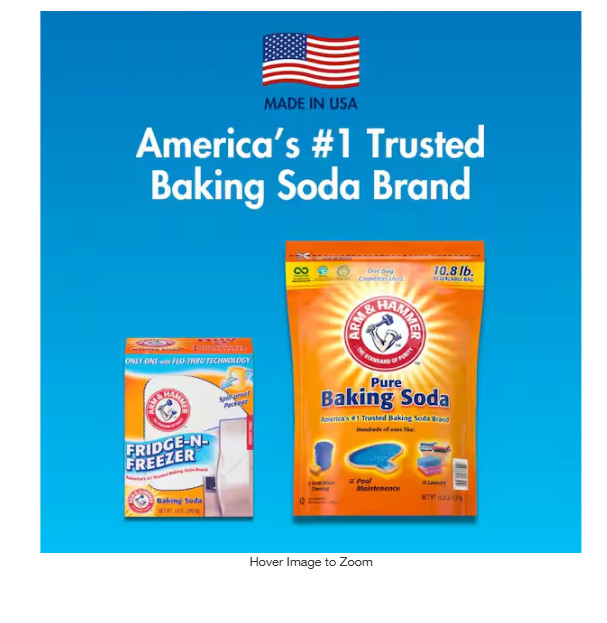 Arm & Hammer Baking Soda Fridge-n-Freezer Odor Absorber, Orange 14 oz Pack of 12