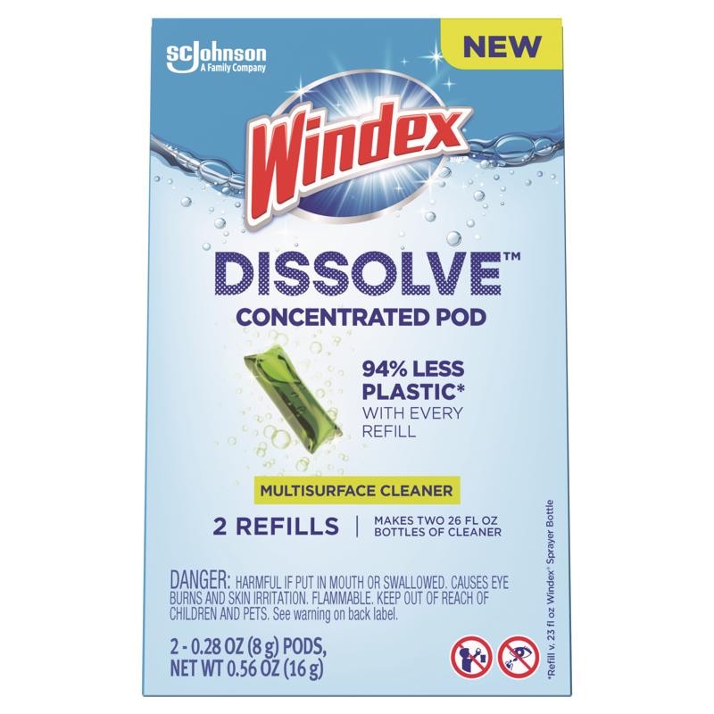 Windex Fresh Scent Concentrated Multi-Surface Cleaner Liquid 56oz (6-Pack)