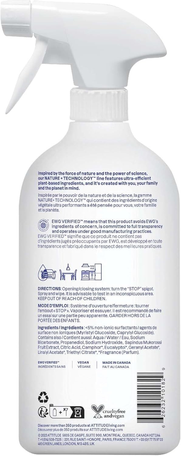 EWG Verified Lavender All-Purpose Cleaner Spray – 27.1 Fl Oz Eco-Friendly