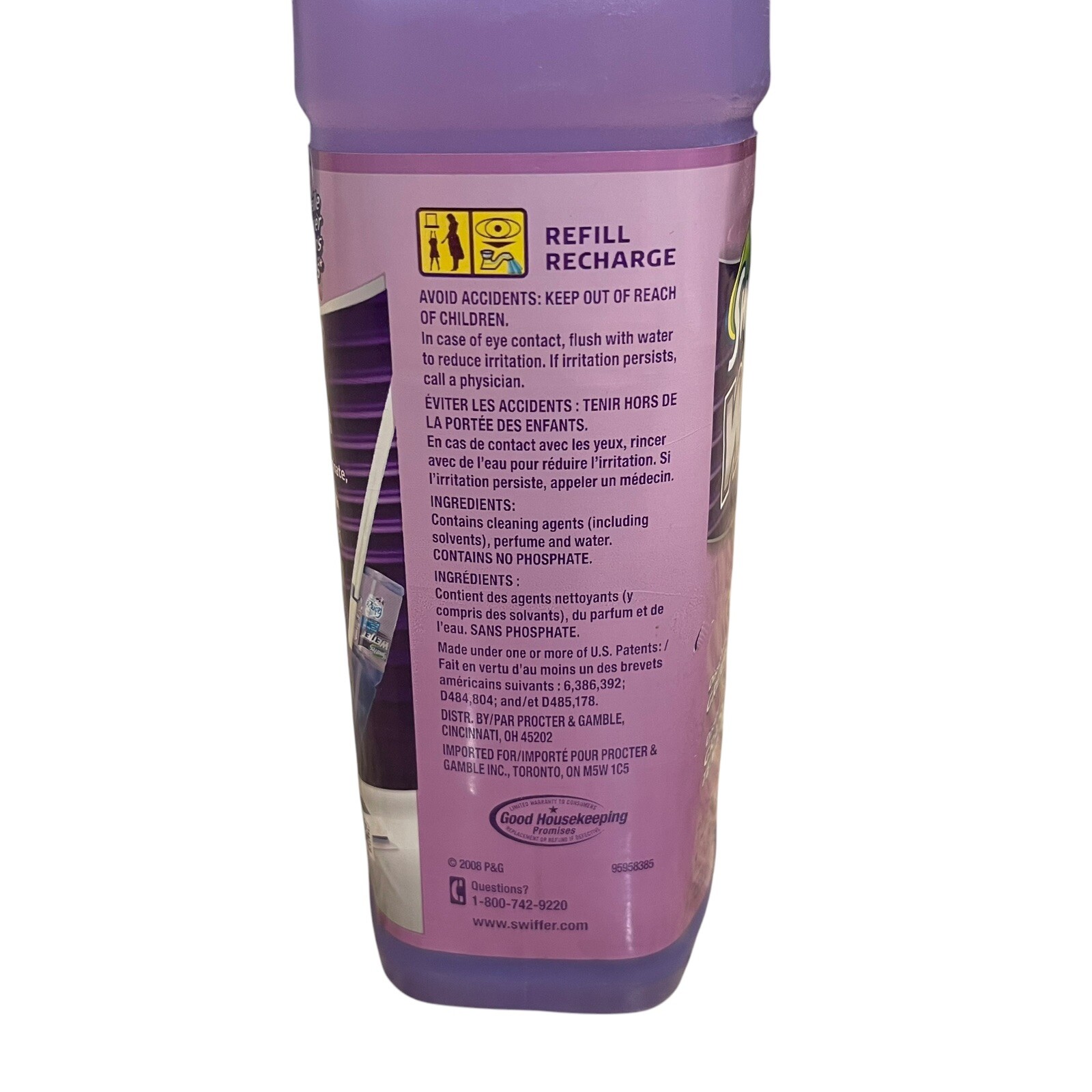 Vtg Swiffer Wet Jet Multi Purpose Cleaner Febreze Lavender Vanilla 1L 33.8 fl oz