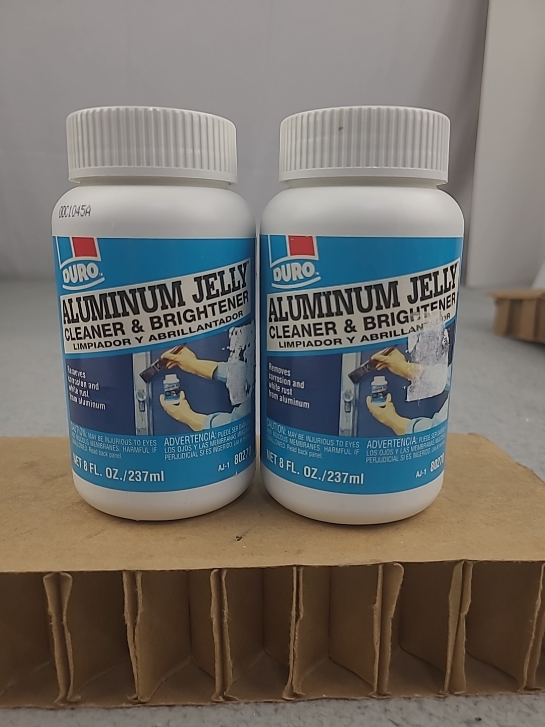 2x Duro by Loctite Aluminum Jelly Cleaner & Brightner 8 Fl Oz