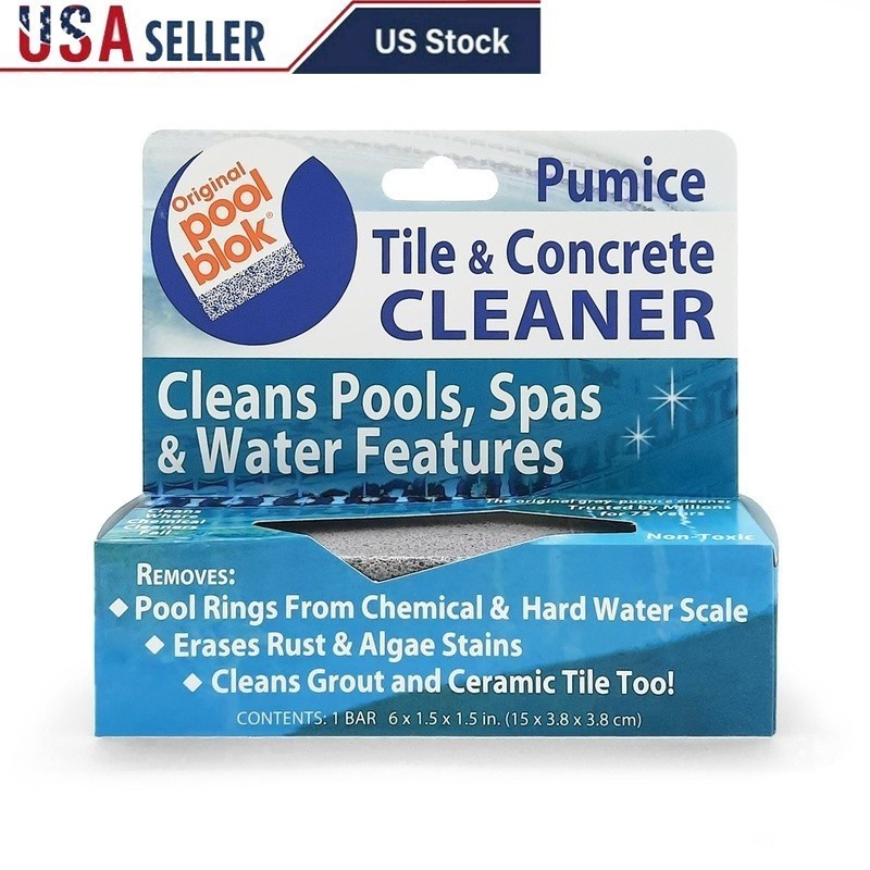Pumice Tile Concrete Cleaner Bar Non Toxic Stain Remover Pools Algae Rust New