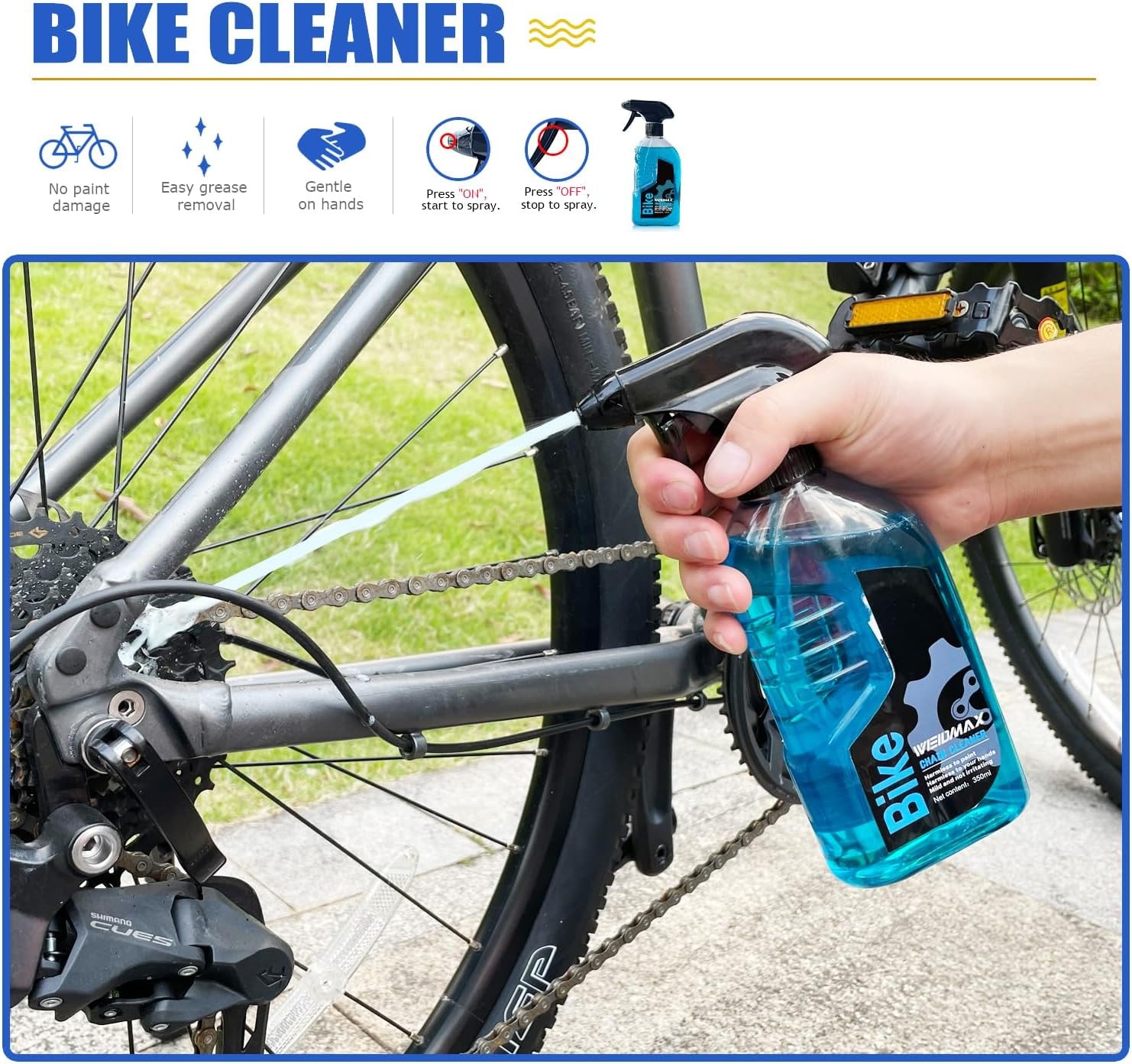 7 in 1 Bike Chain Cleaning Kit, Bike Chain Cleaner includes 350ml Degreaser S…