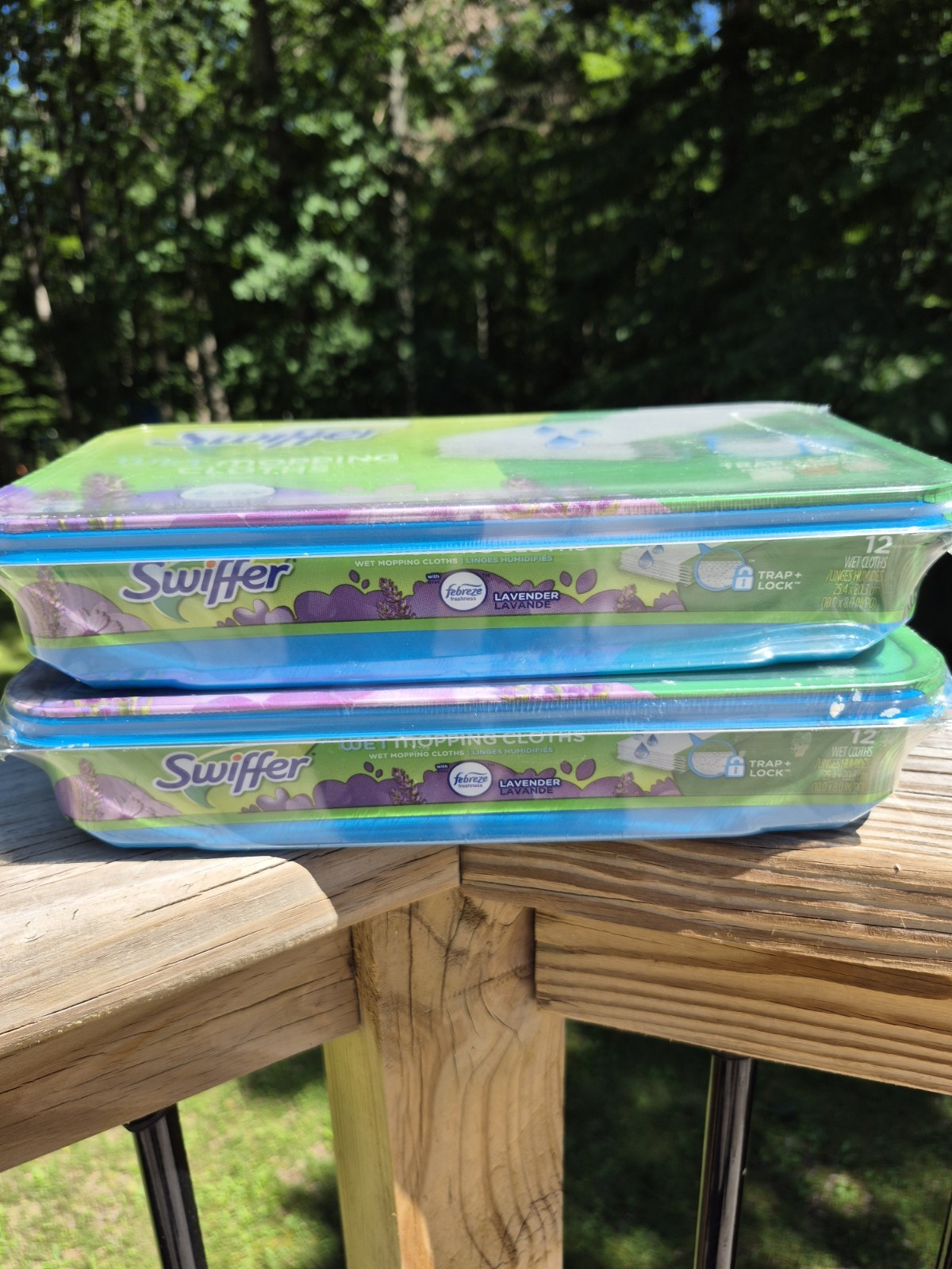 (12-Pack) SWIFFER ~ Floor WET MOPPING CLOTH Pad Refills ~ Febreze Fresh LAVENDER