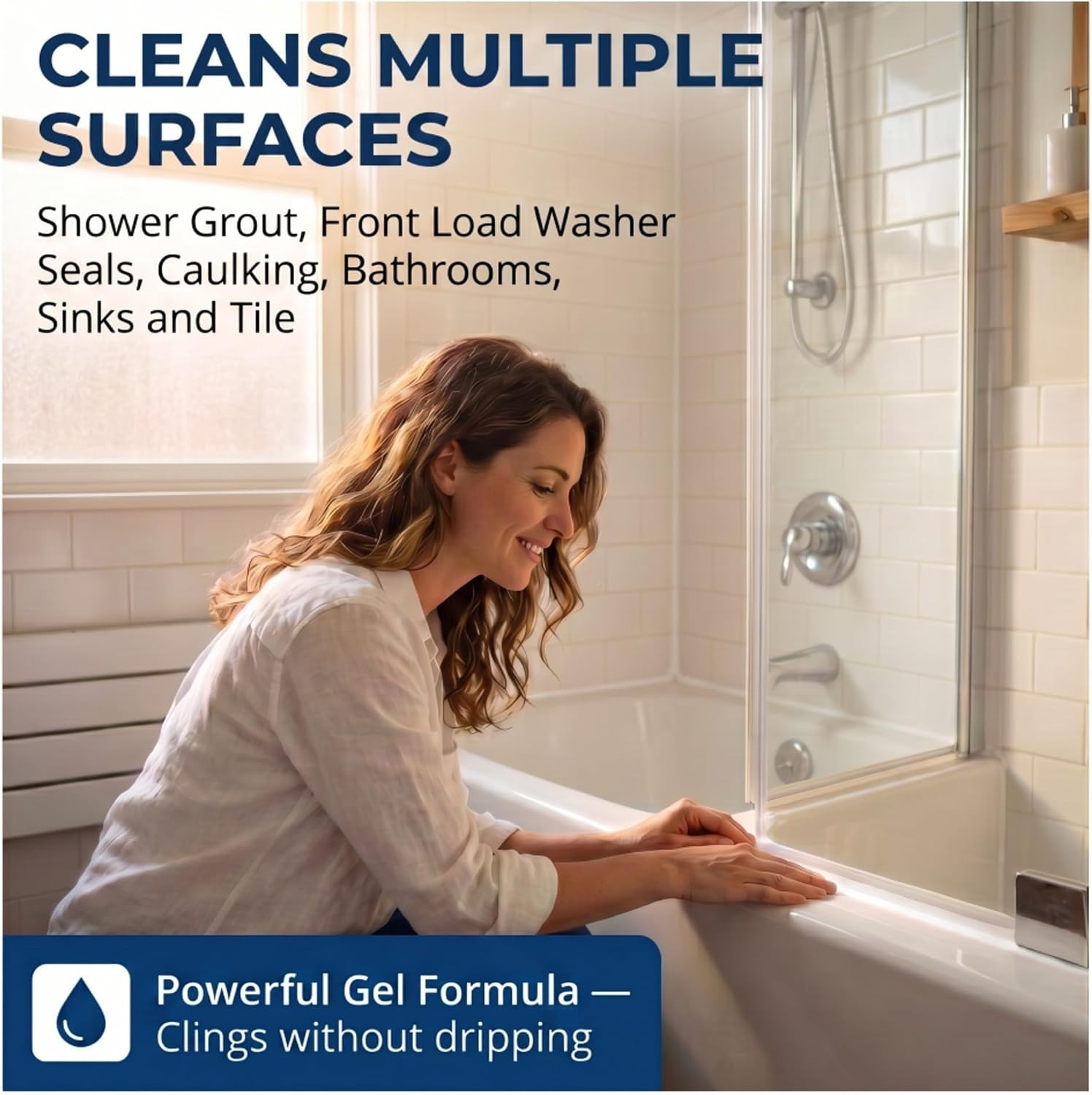 Professional Mold Stain Remover Gel (7 FL OZ), Heavy Duty Thick Gel for Shower G