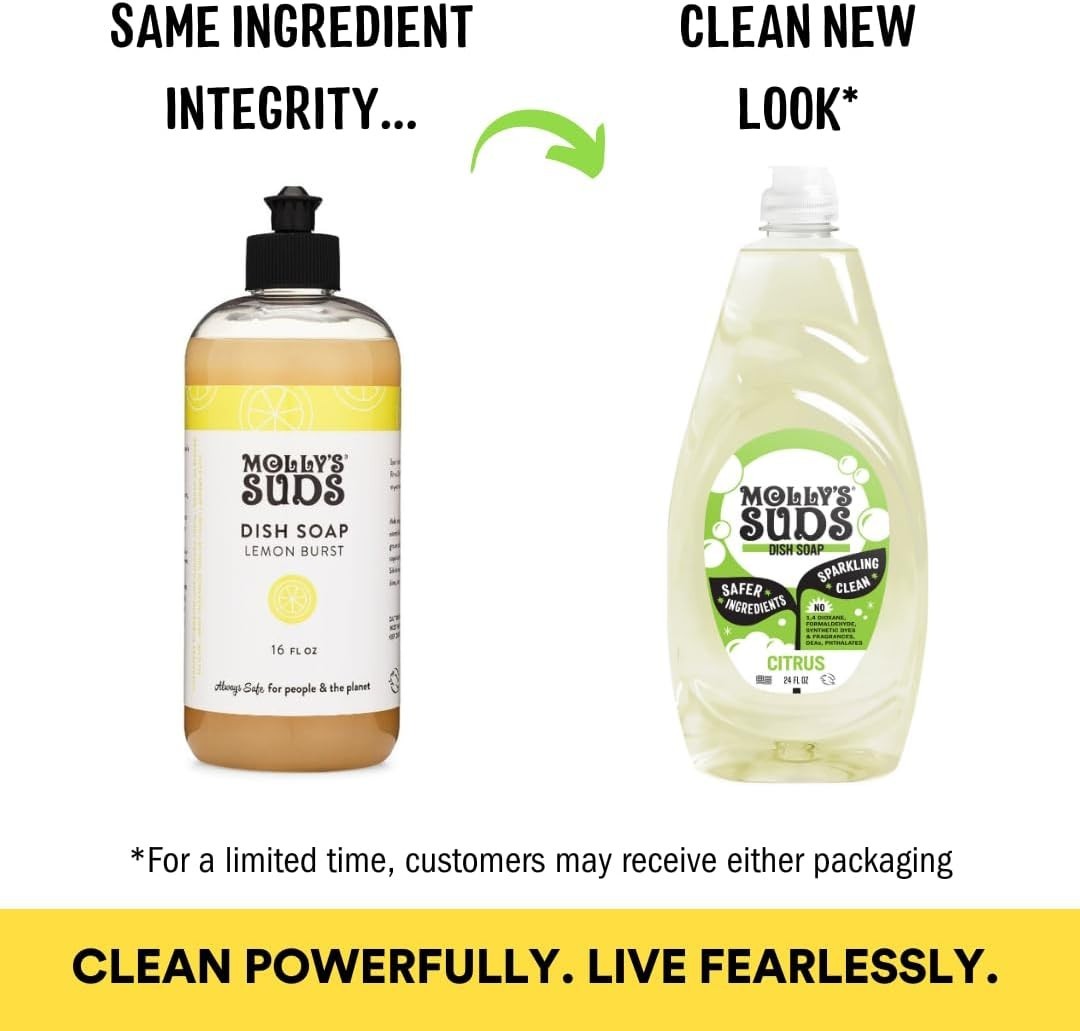 Liquid Dish Soap | Clean, Simple Ingredients | Extra Scrubbing Power | Citrus…