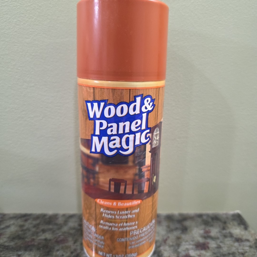 Vtg Full Wood & Panel Magic One Step 13oz Aerosol Cleaner Spray Renew Luster NOS