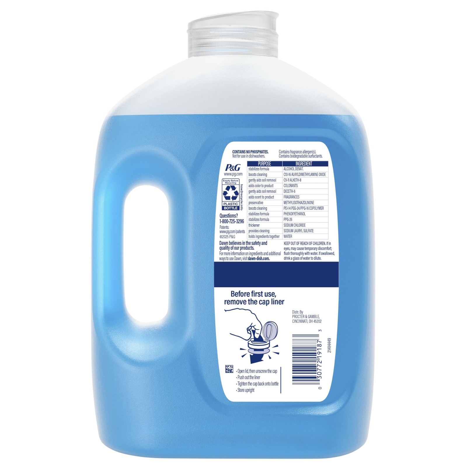 Dawn Ultra Original Dish Soap Refill Jug, 51.5 oz