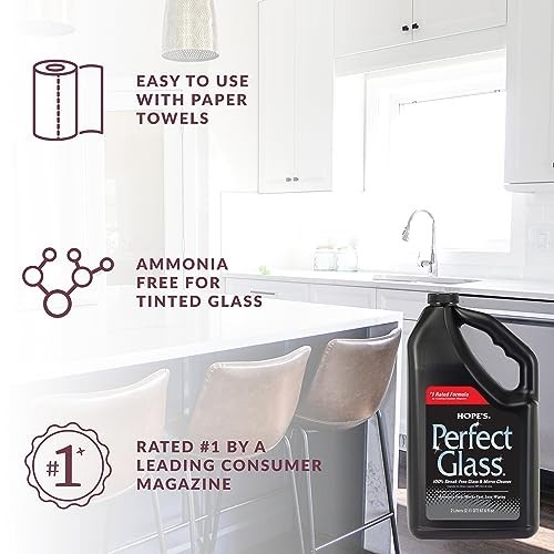 Streak-Free Glass Cleaner Spray Refill, Ammonia-Free for Windows, Mirrors & Scre