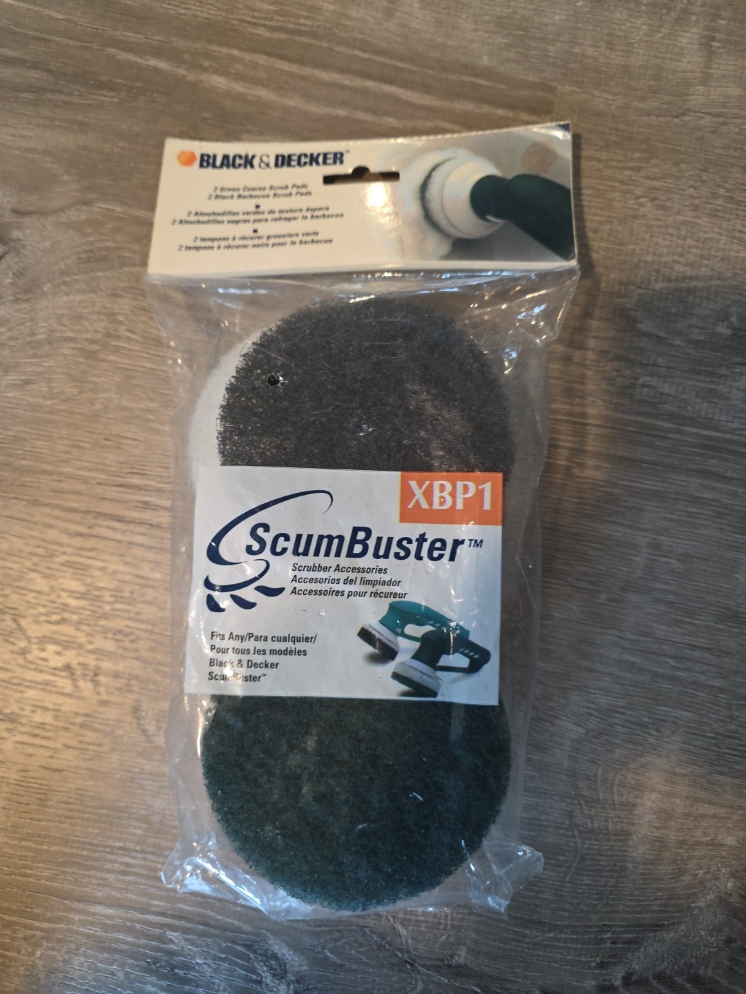 Black & Decker Scum Buster Scrub Pads XBP1 4 Pack Refill, Brand New