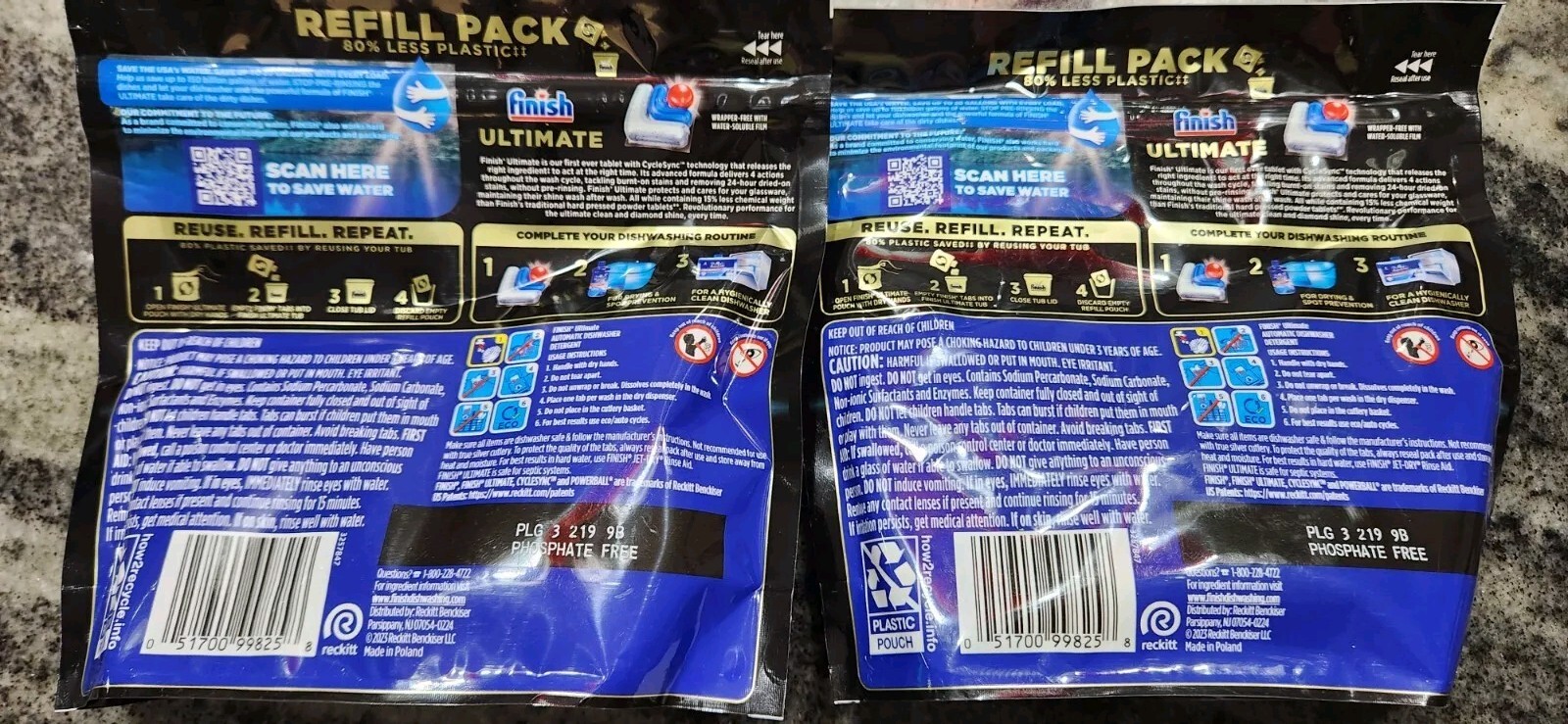 Finish Ultimate 11 Tabs, 4.4 oz, 126g, 2 Bags