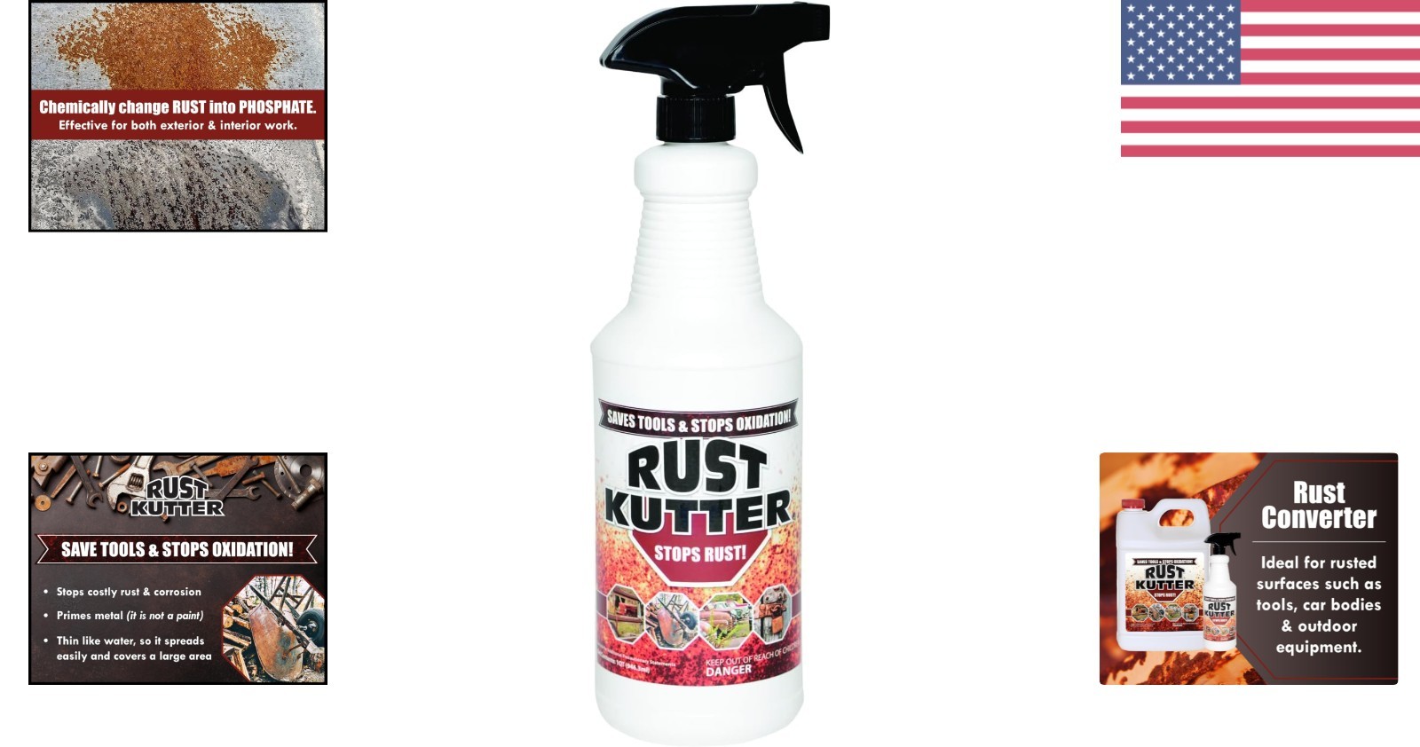Stops Rust and Prepares Metal for Painting 32 Fl Oz Spray Included