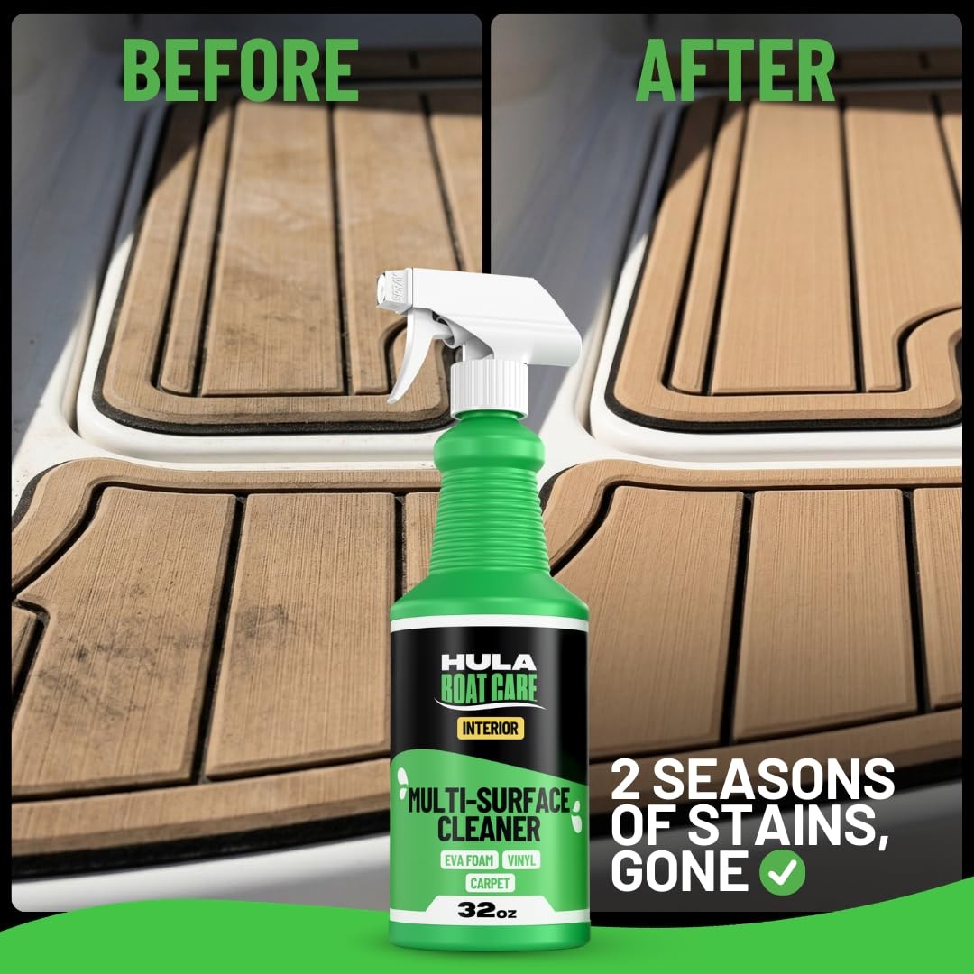 Hula Multi-Surface Cleaner — EVA Foam, Vinyl and Carpet, 32 oz — Boat Deck, S…