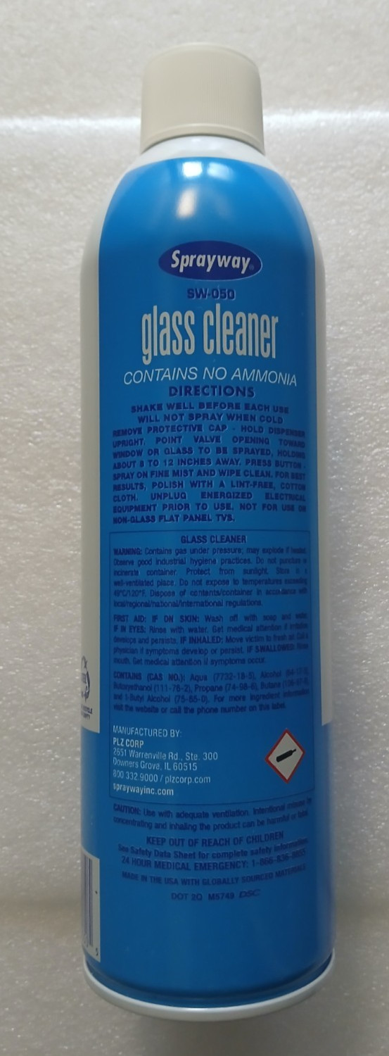 1) Foaming Glass Cleaner Streak Free Window and Mirror Cleaning Spray Foam