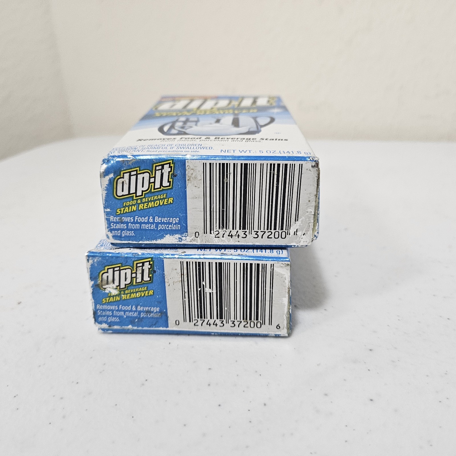 (2) Dip-It Food And Beverage Stain Remover – Soft Powder (NOT HARDENED) NEW