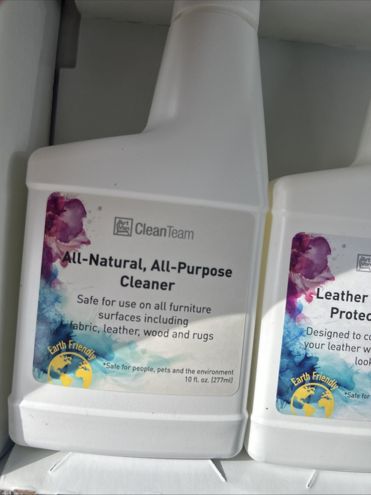 Art Van Clean Team Furniture Care Kit NEW Earth Friendly Leather & Wood Cleaner