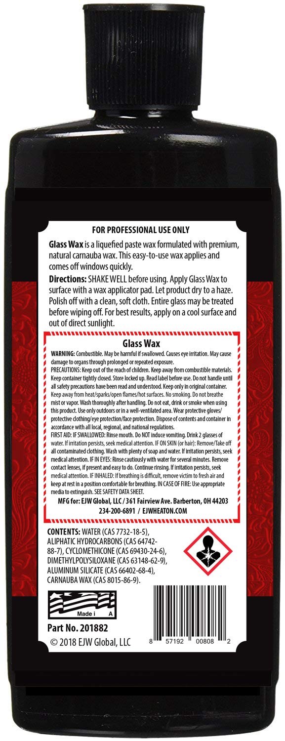 .J. Wheaton Glass Wax, Polishes and Protects Windows, Mirrors and Metal Surfa…