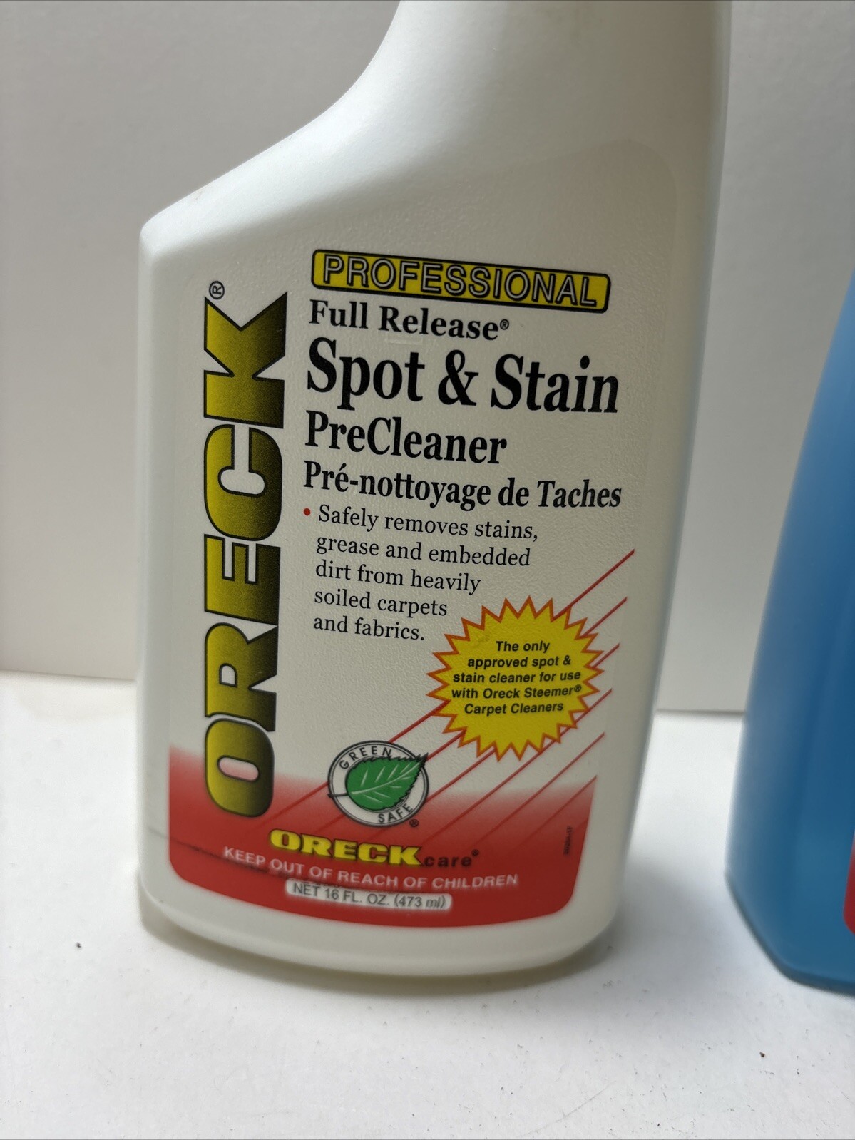 ORECK Professional Full Release SPOT STAIN PreCleaner 16oz Bottle Carpet Cleaner