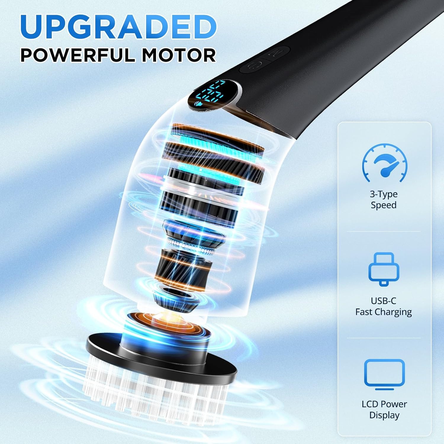 Cordless Electric Spin Scrubber 8 Brush Heads Bathroom Cleaner