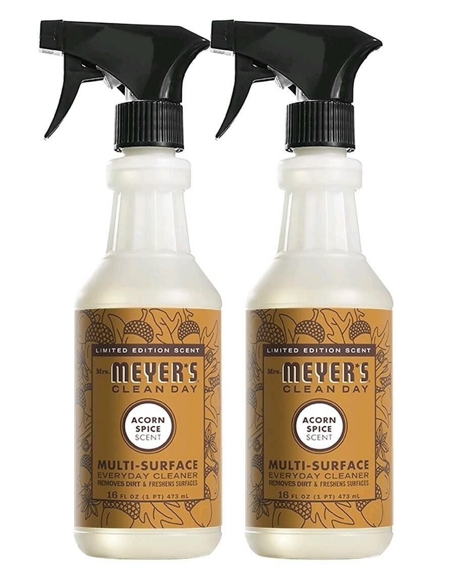 Mrs Meyer’s Clean Day Acorn Spice Multi Surface Everyday Cleaner 16Oz 2 Pk…3..