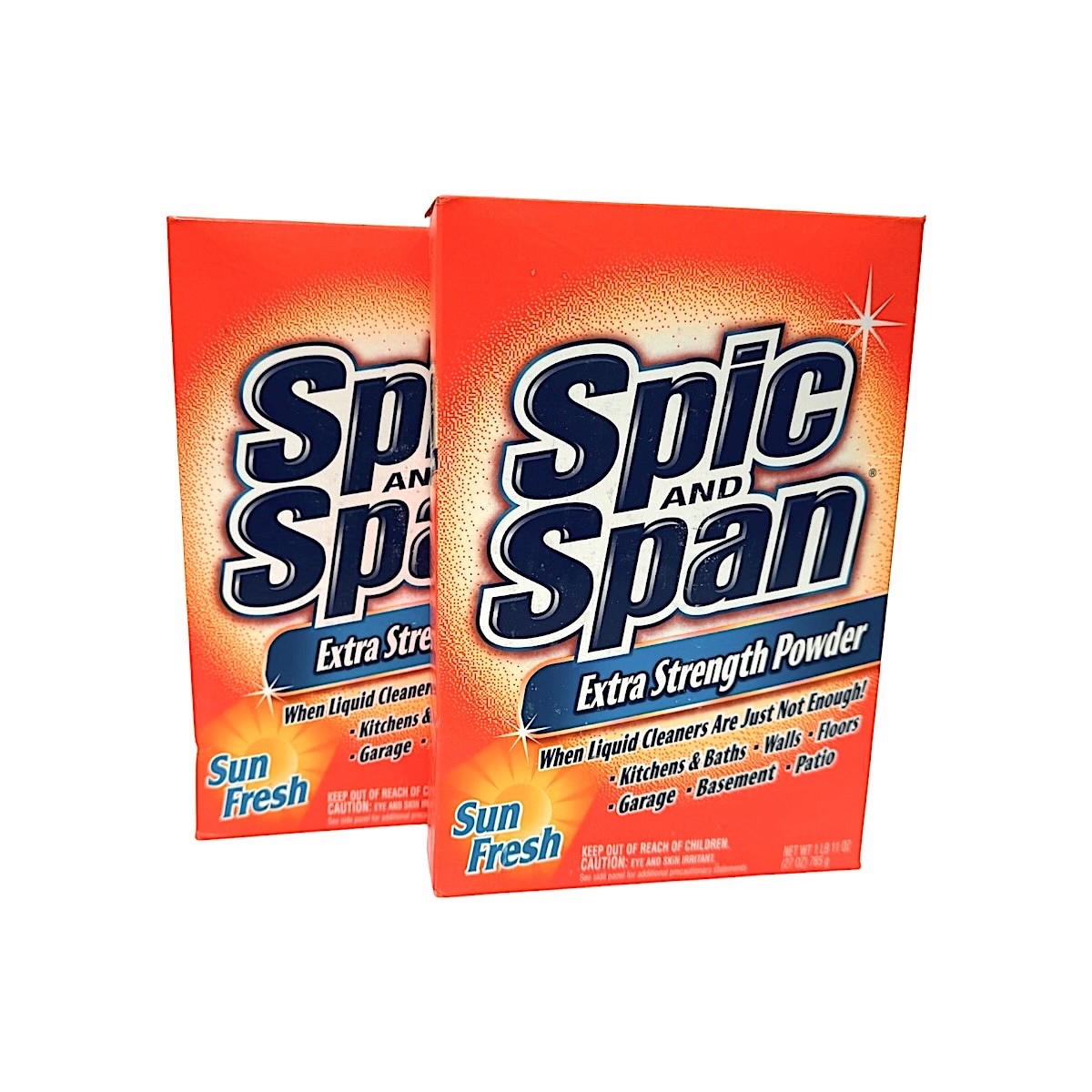 2 Spic and Span Extra Strength Powder Sun Fresh 1 lb 11 oz Each New & Sealed Lot