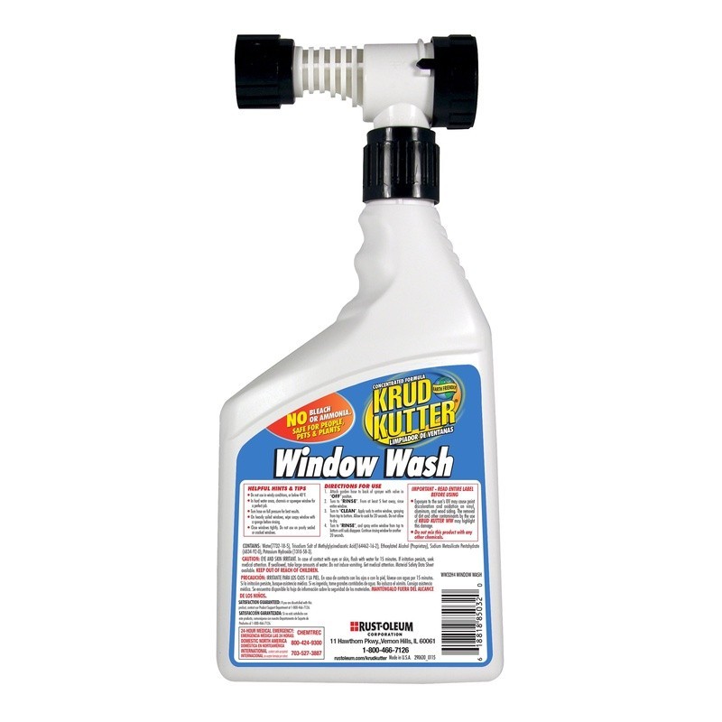 Window Cleaner Hose End Concentrate Streak Free Non Toxic Biodegradable 32oz New